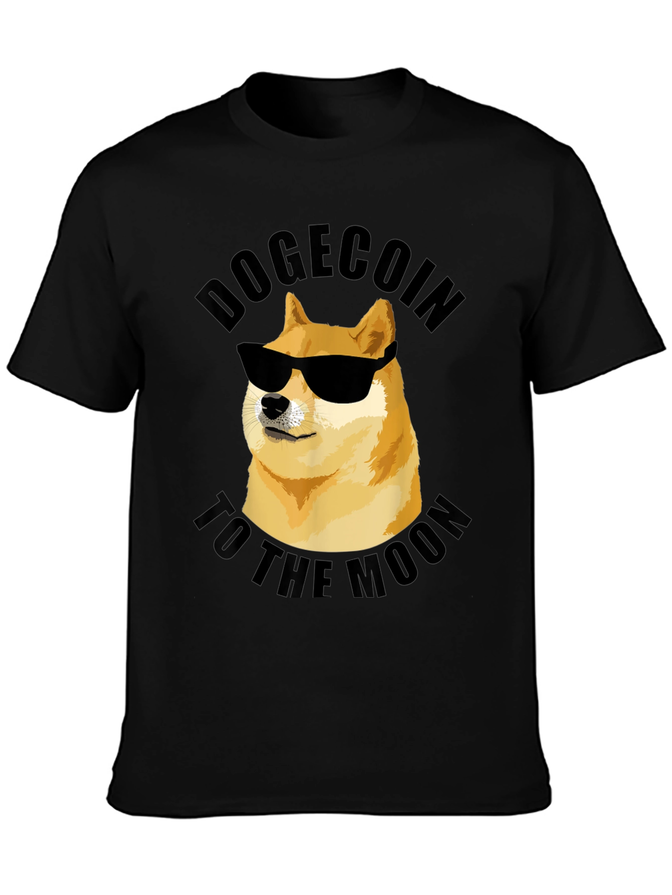 Dogecoin To The Moon Graphic Tee
