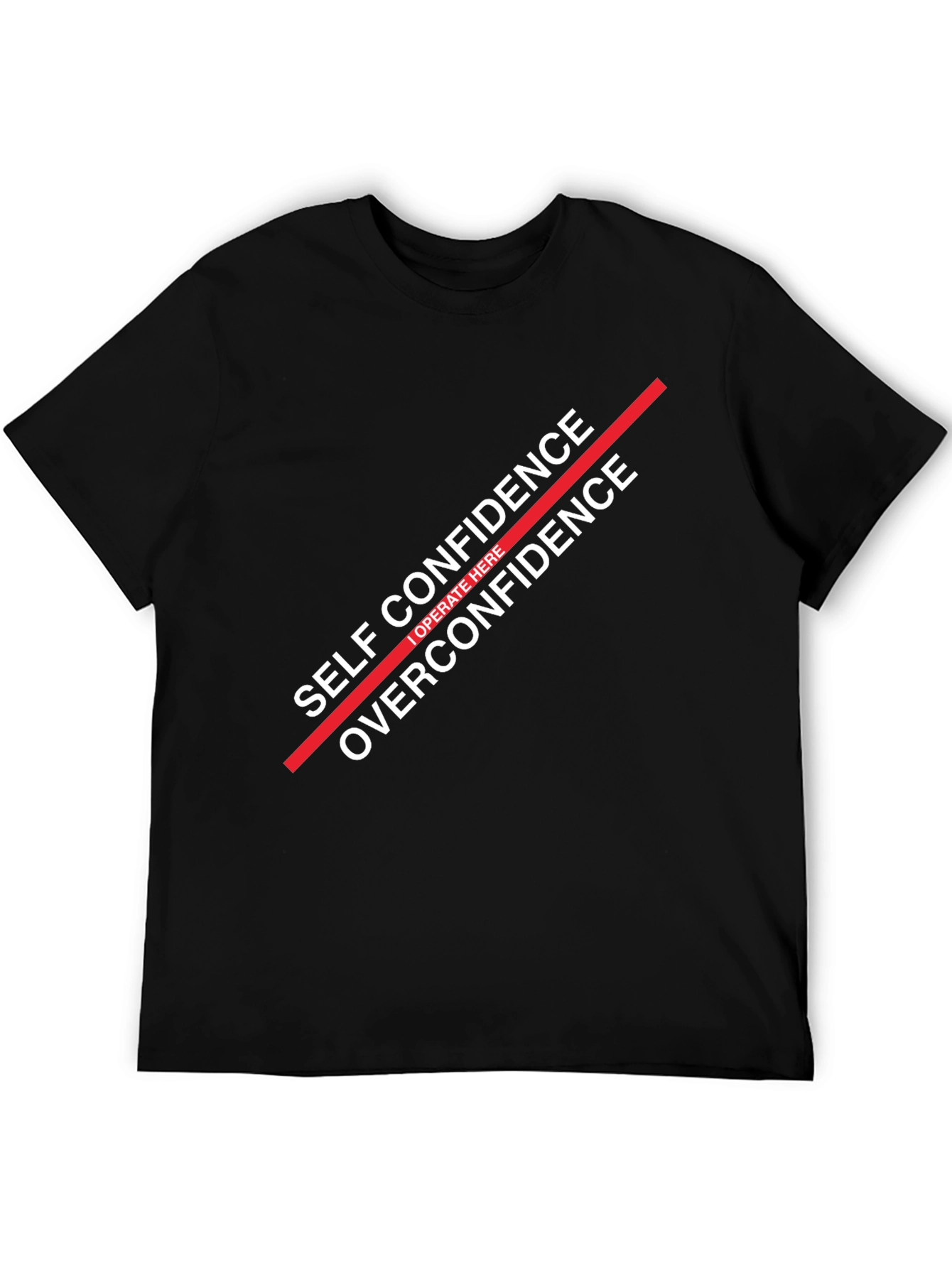 Self Confidence Graphic T-Shirt - Black