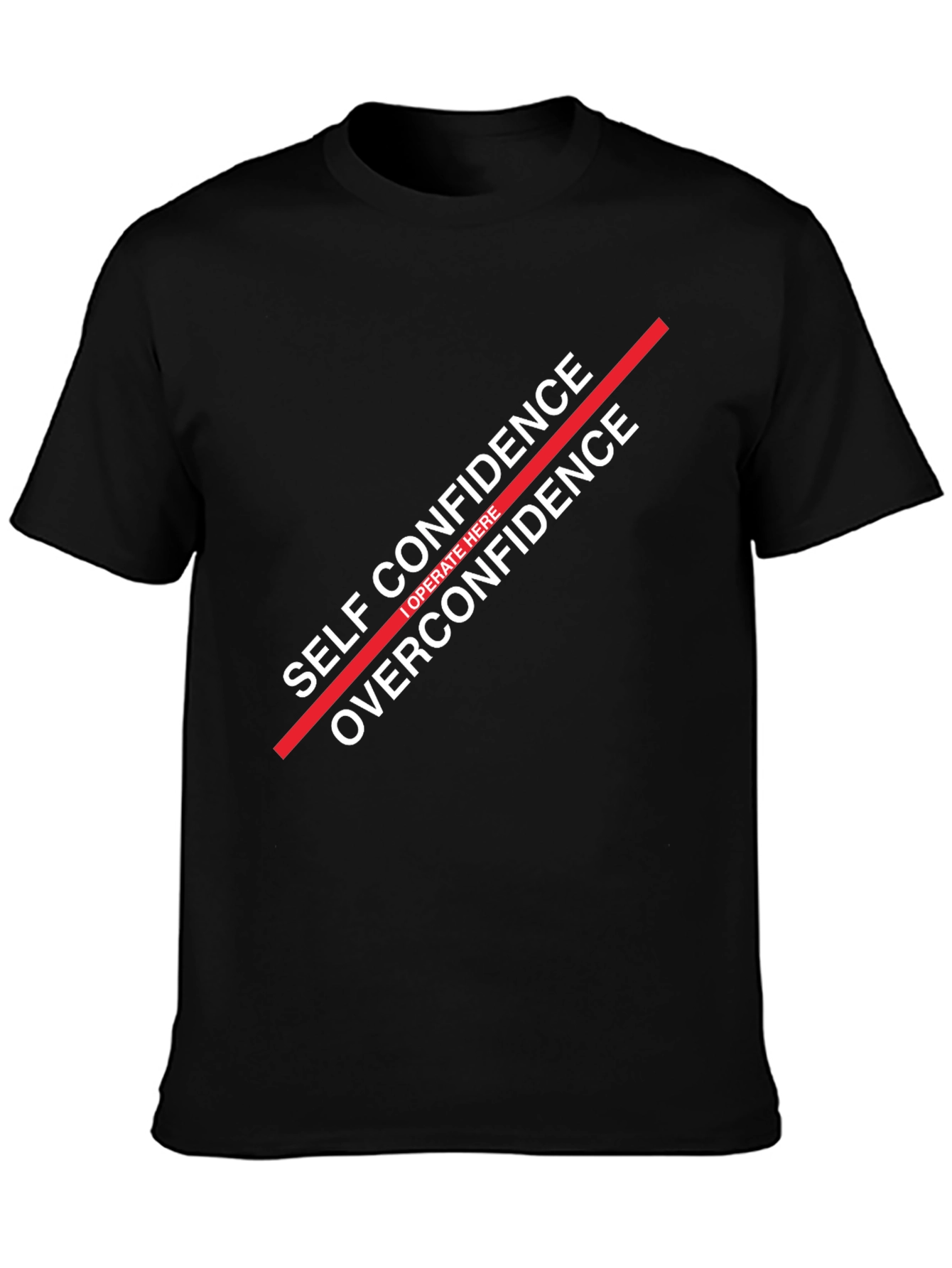 Self Confidence Graphic T-Shirt - Black