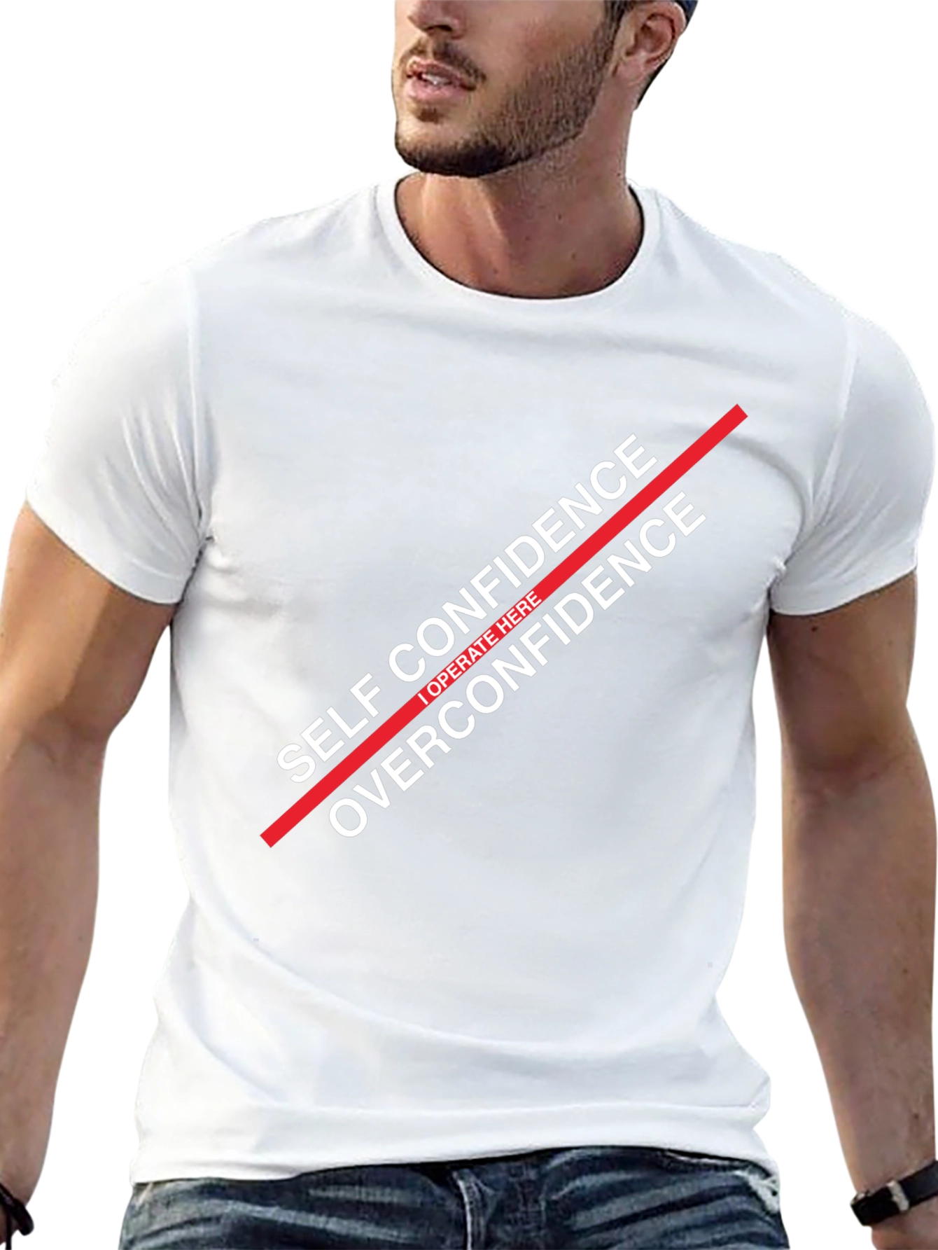 Self Confidence Graphic T-Shirt - Black