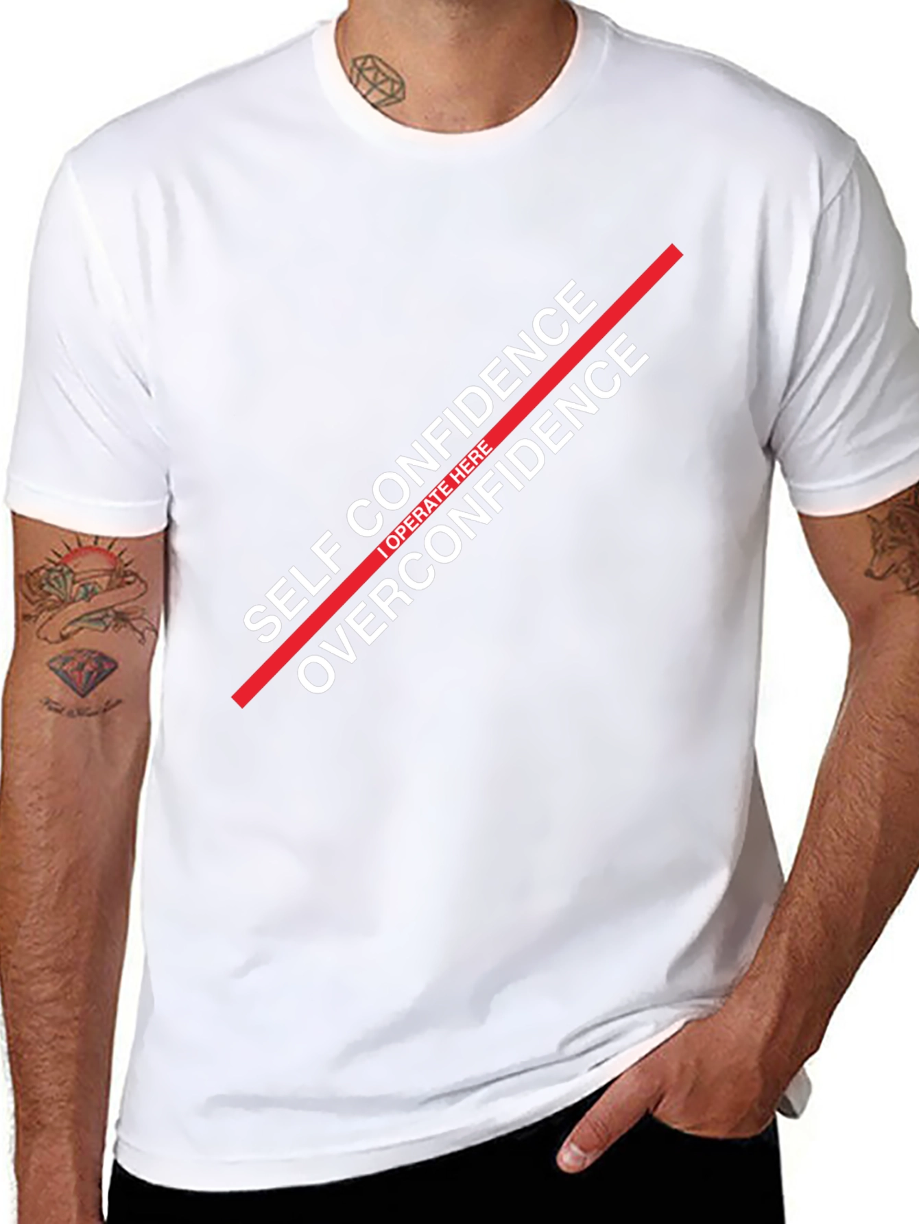 Self Confidence Graphic T-Shirt - Black