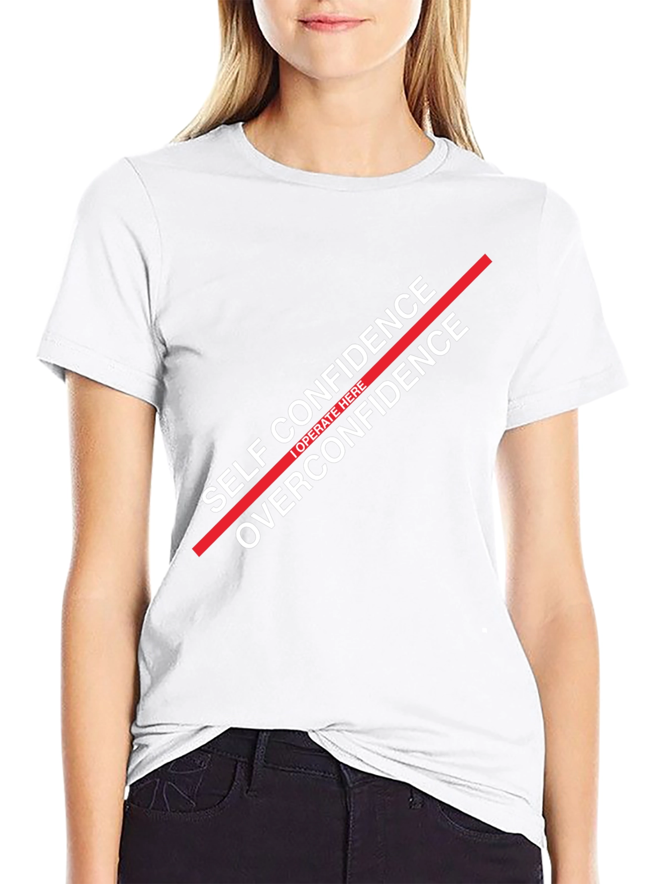 Self Confidence Graphic T-Shirt - Black