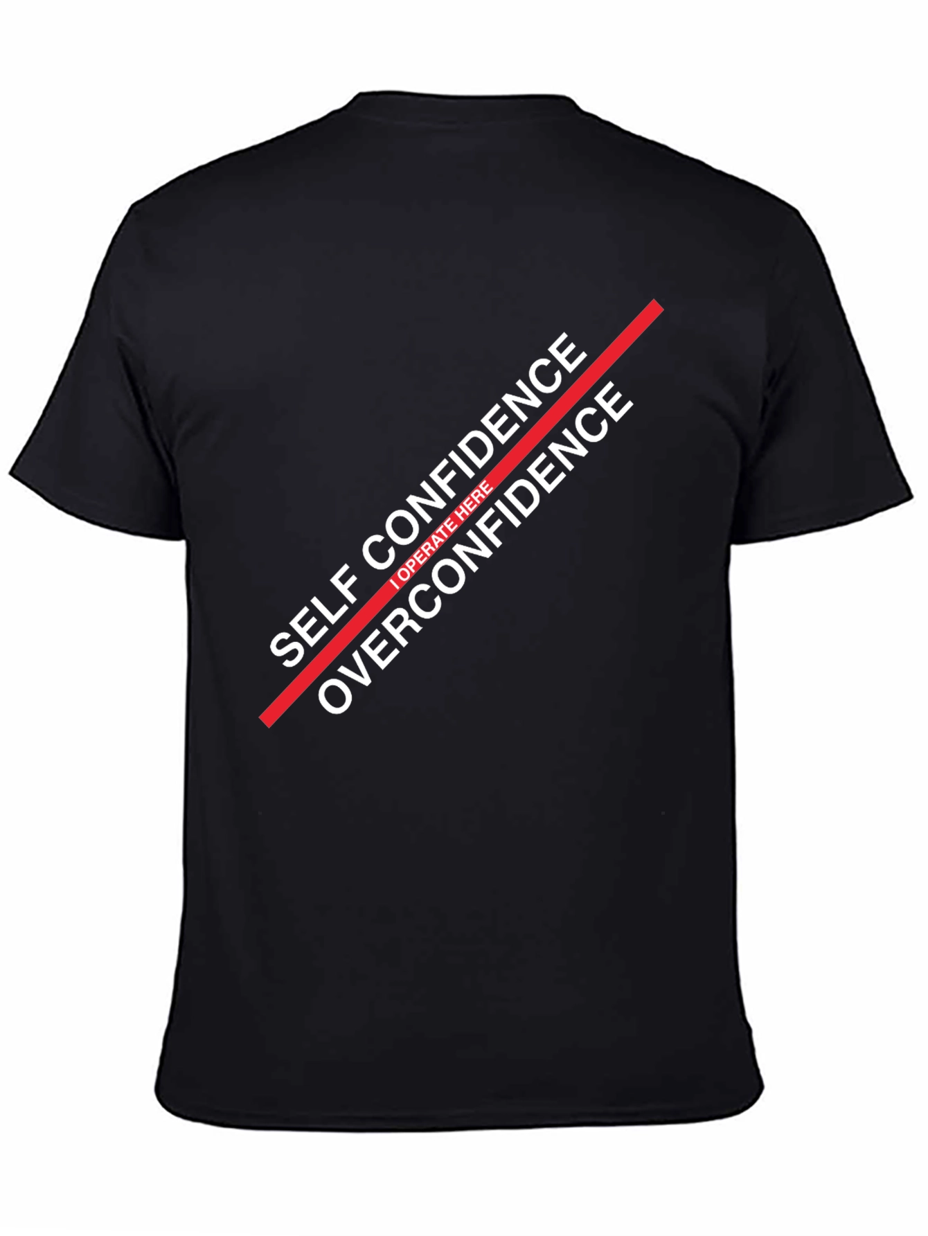 Self Confidence Graphic T-Shirt - Black