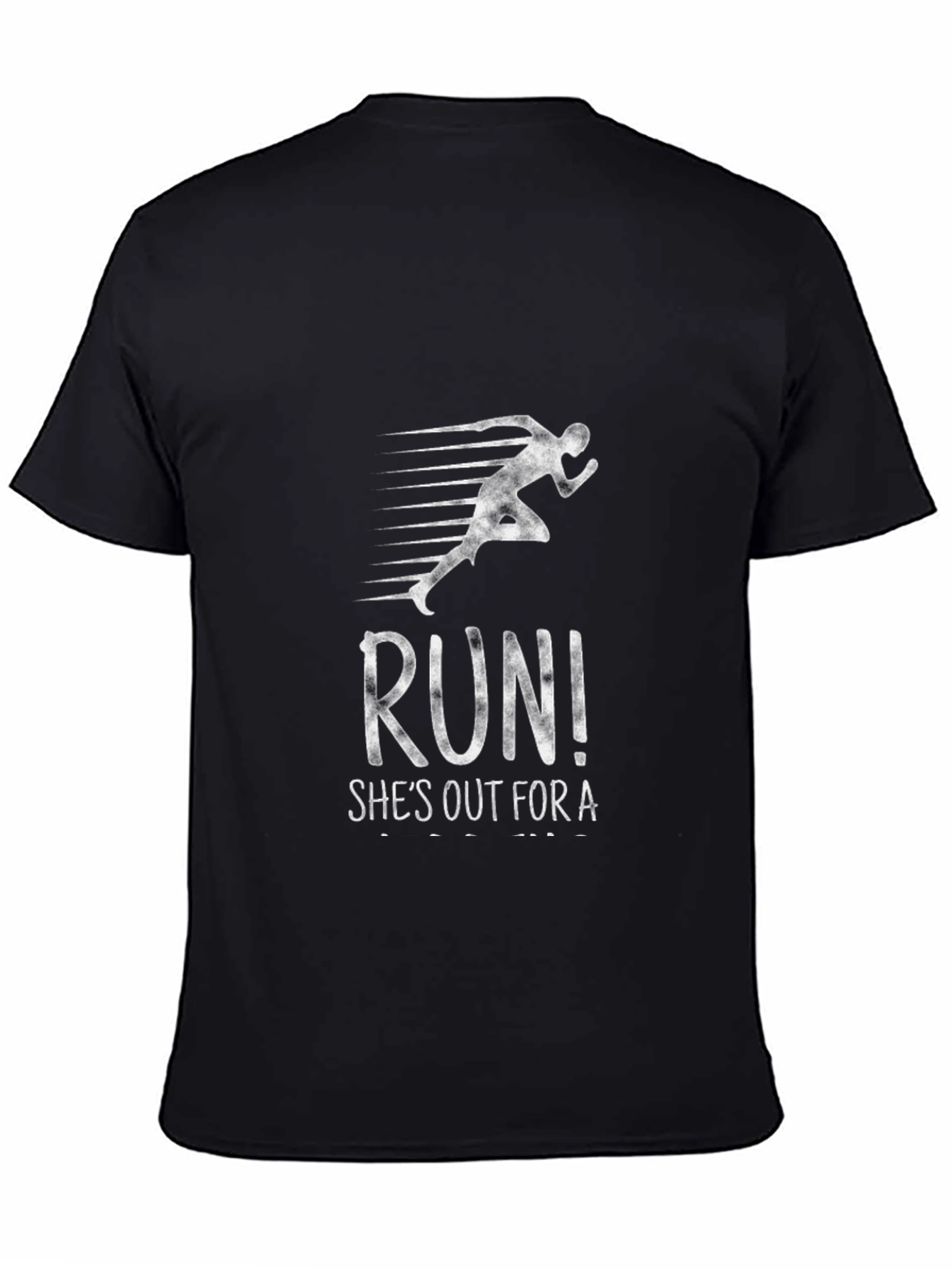 Run! Graphic Tee - Mens Black T-Shirt