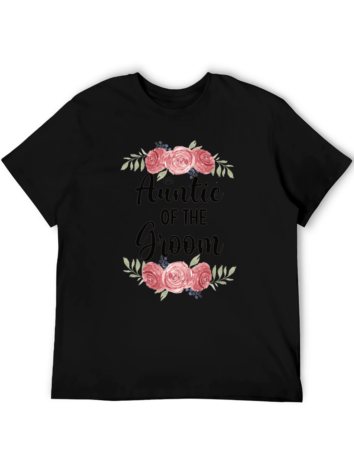 Auntie of the Groom Floral T-Shirt