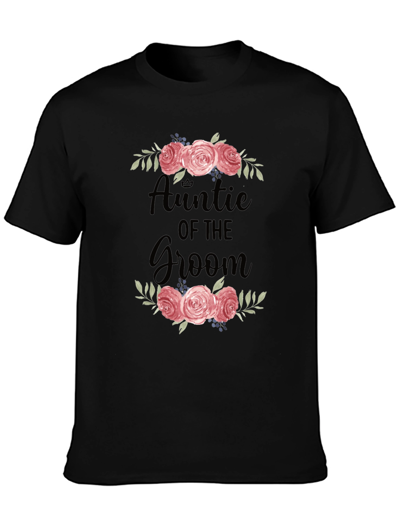 Auntie of the Groom Floral T-Shirt