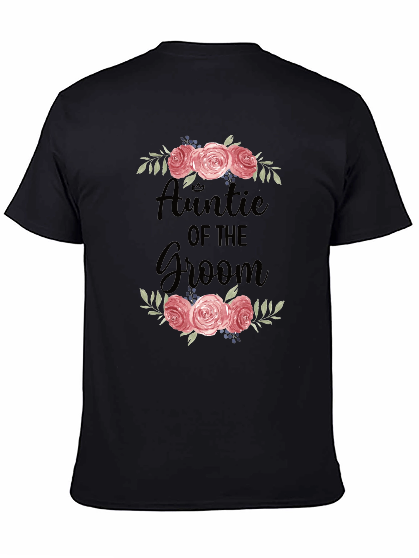 Auntie of the Groom Floral T-Shirt