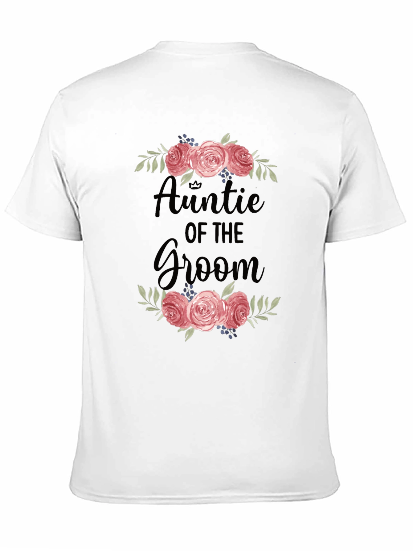 Auntie of the Groom Floral T-Shirt