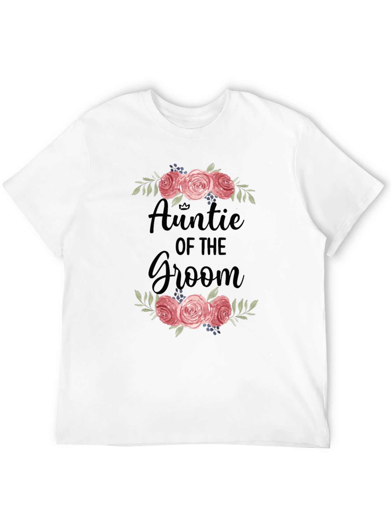 Auntie of the Groom Floral T-Shirt