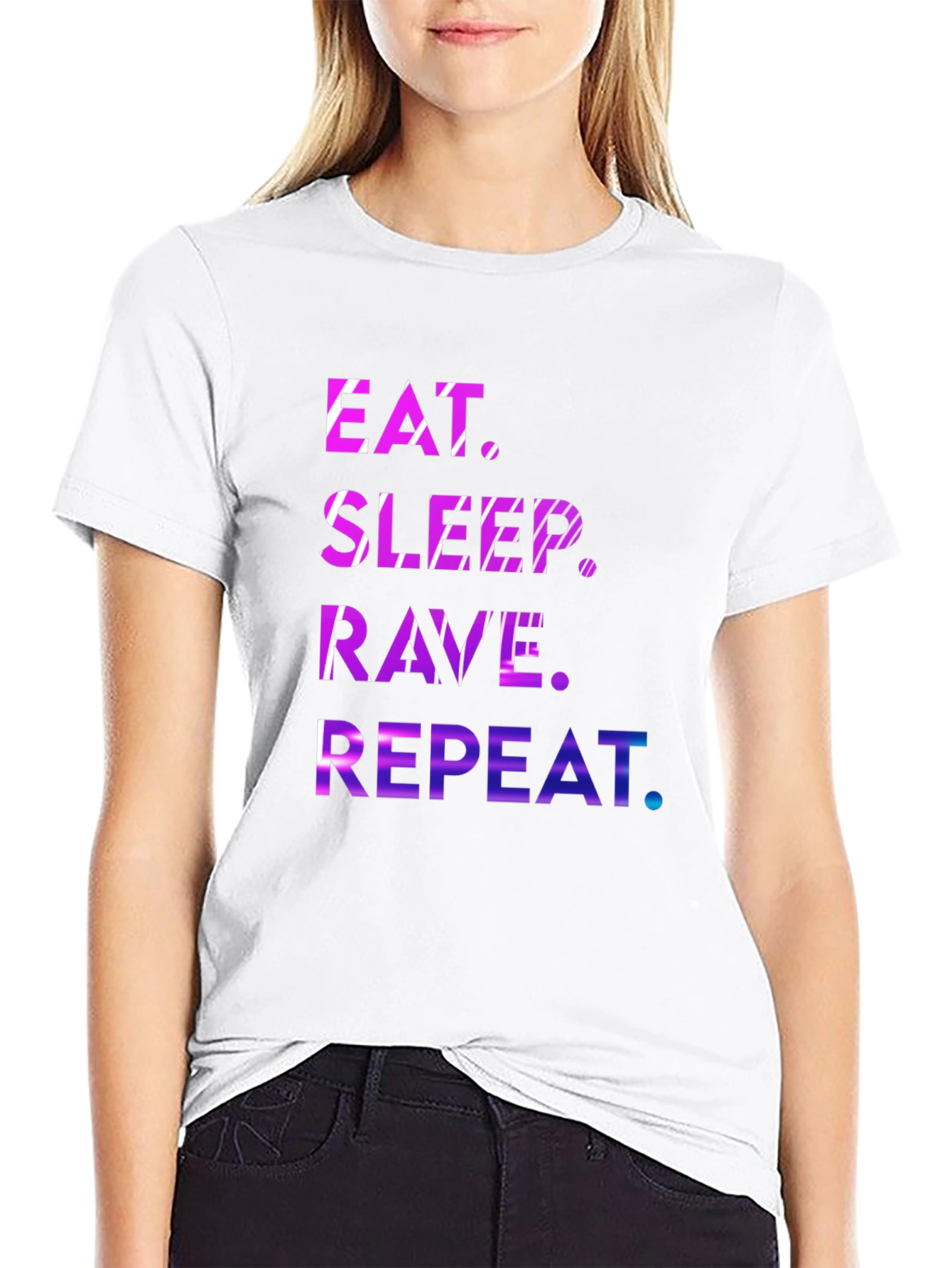 Eat Sleep Rave Repeat Graphic Tee