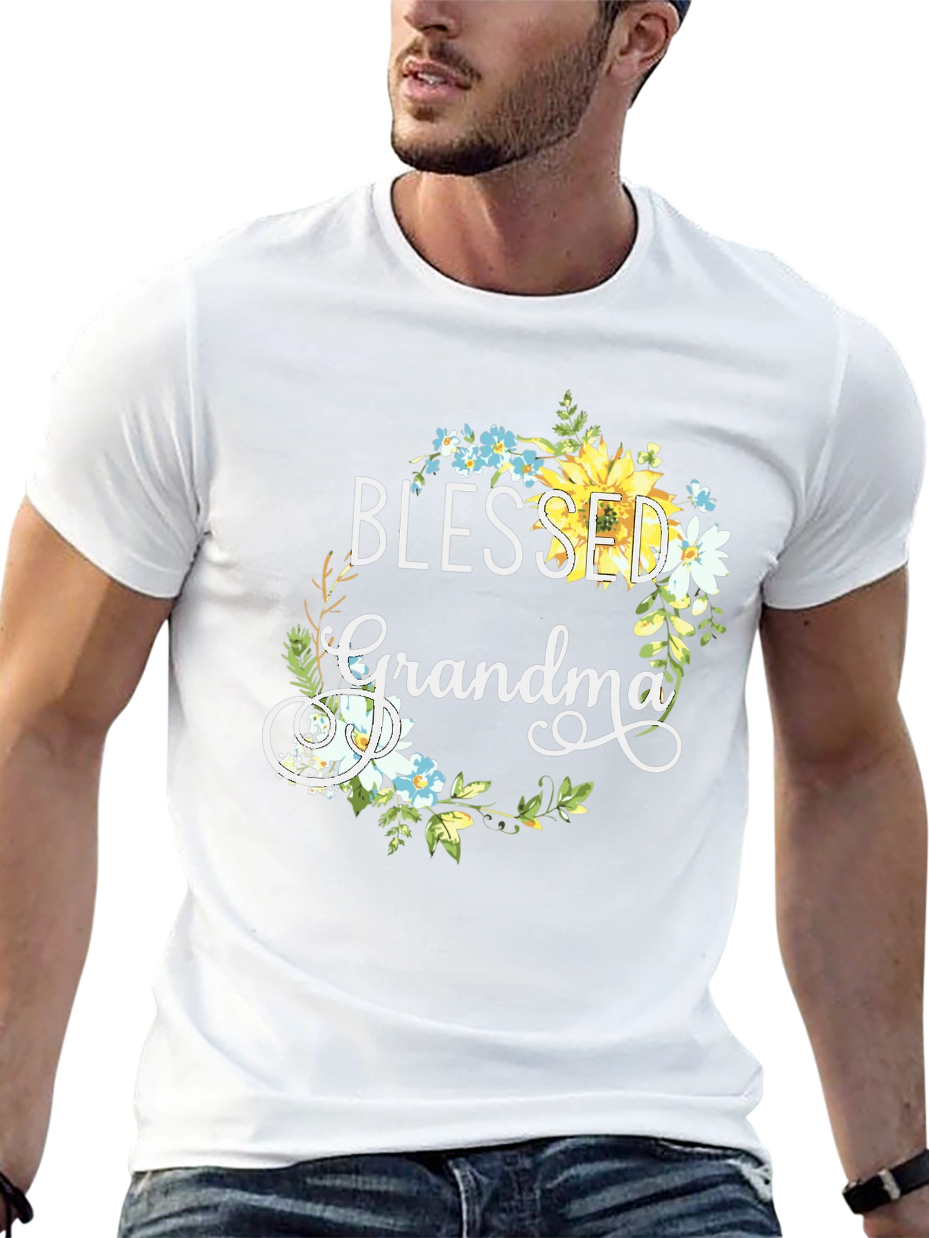 Blessed Grandma Floral T-Shirt