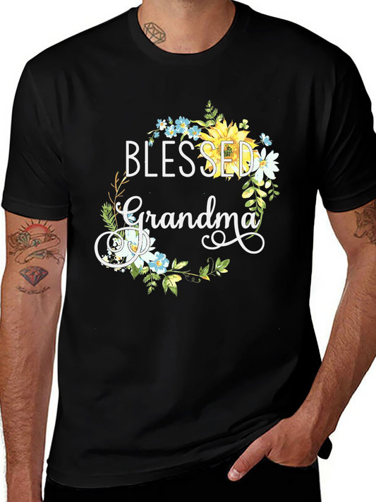 Blessed Grandma Floral T-Shirt