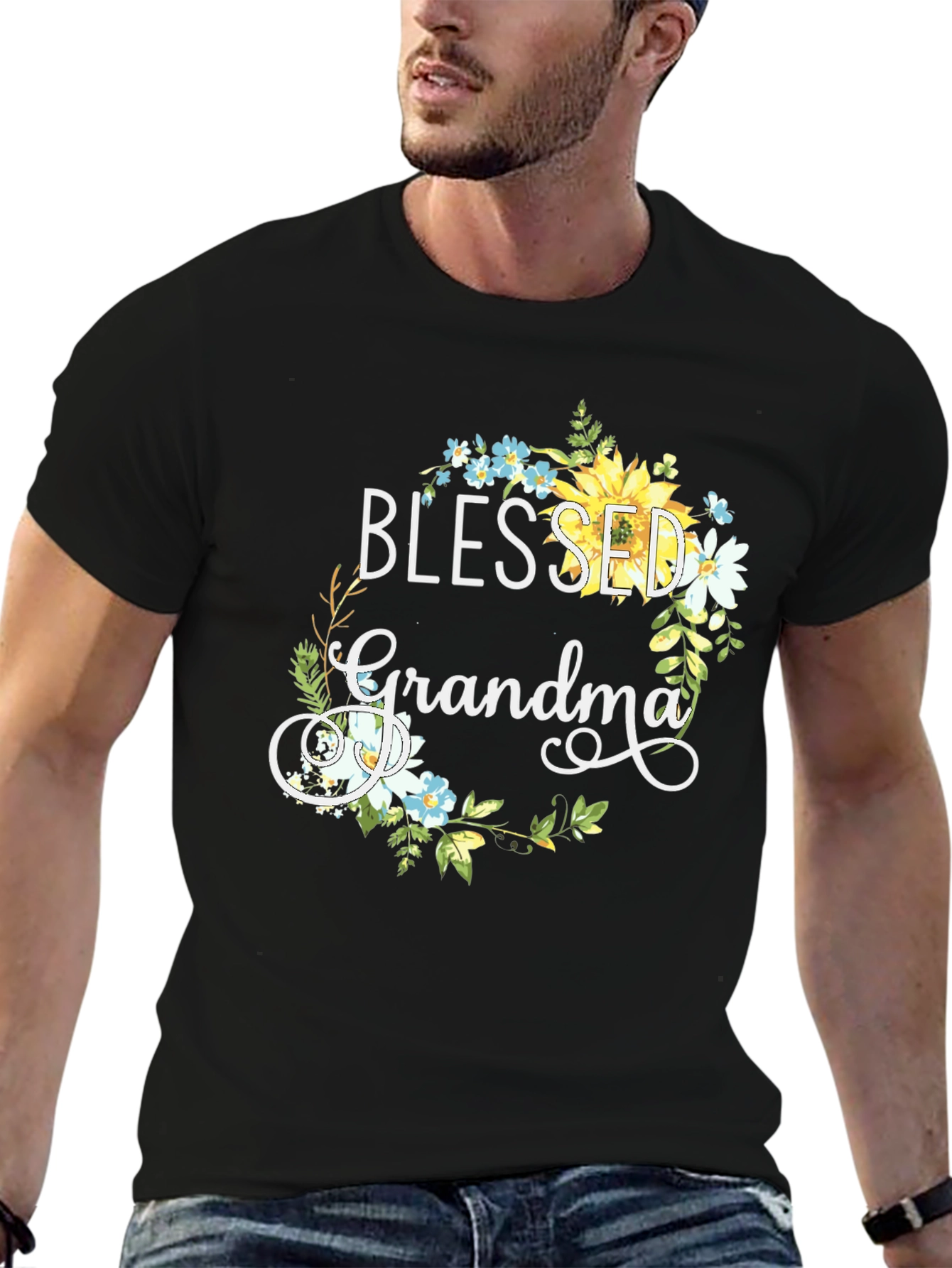 Blessed Grandma Floral T-Shirt