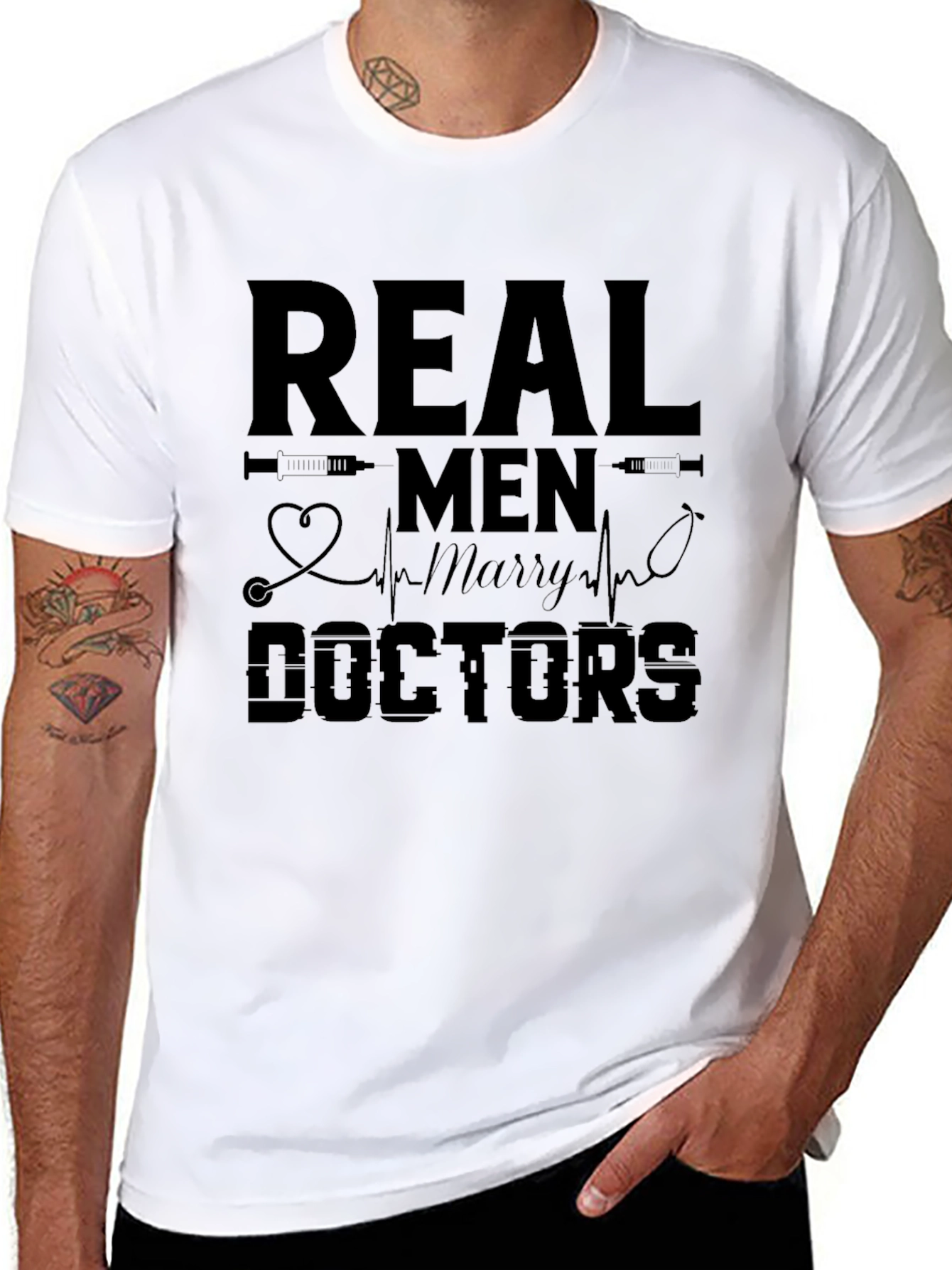 Real Men Marry Doctors Graphic Tee