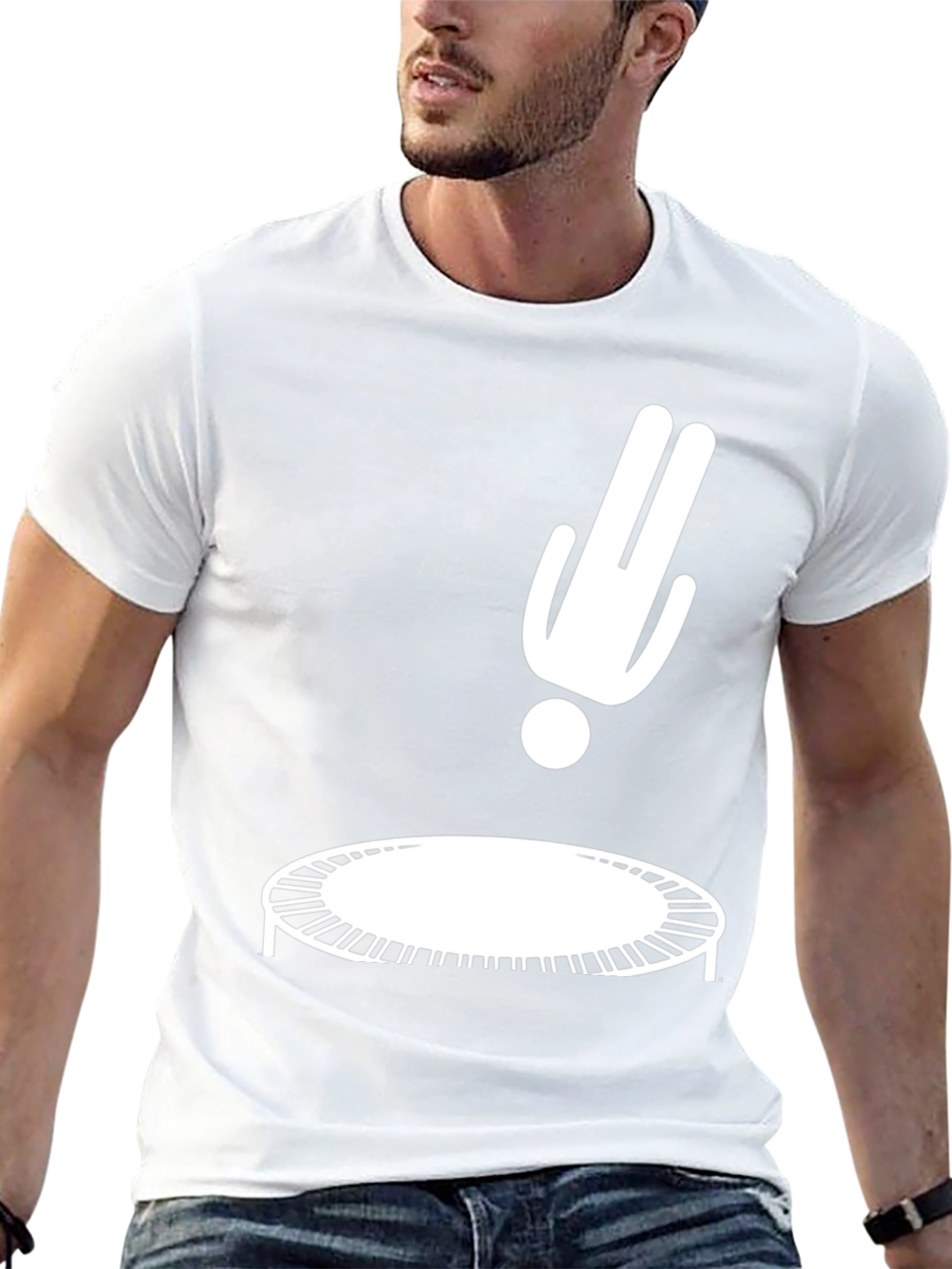 Trampoline T-Shirt: Funny Fall Design