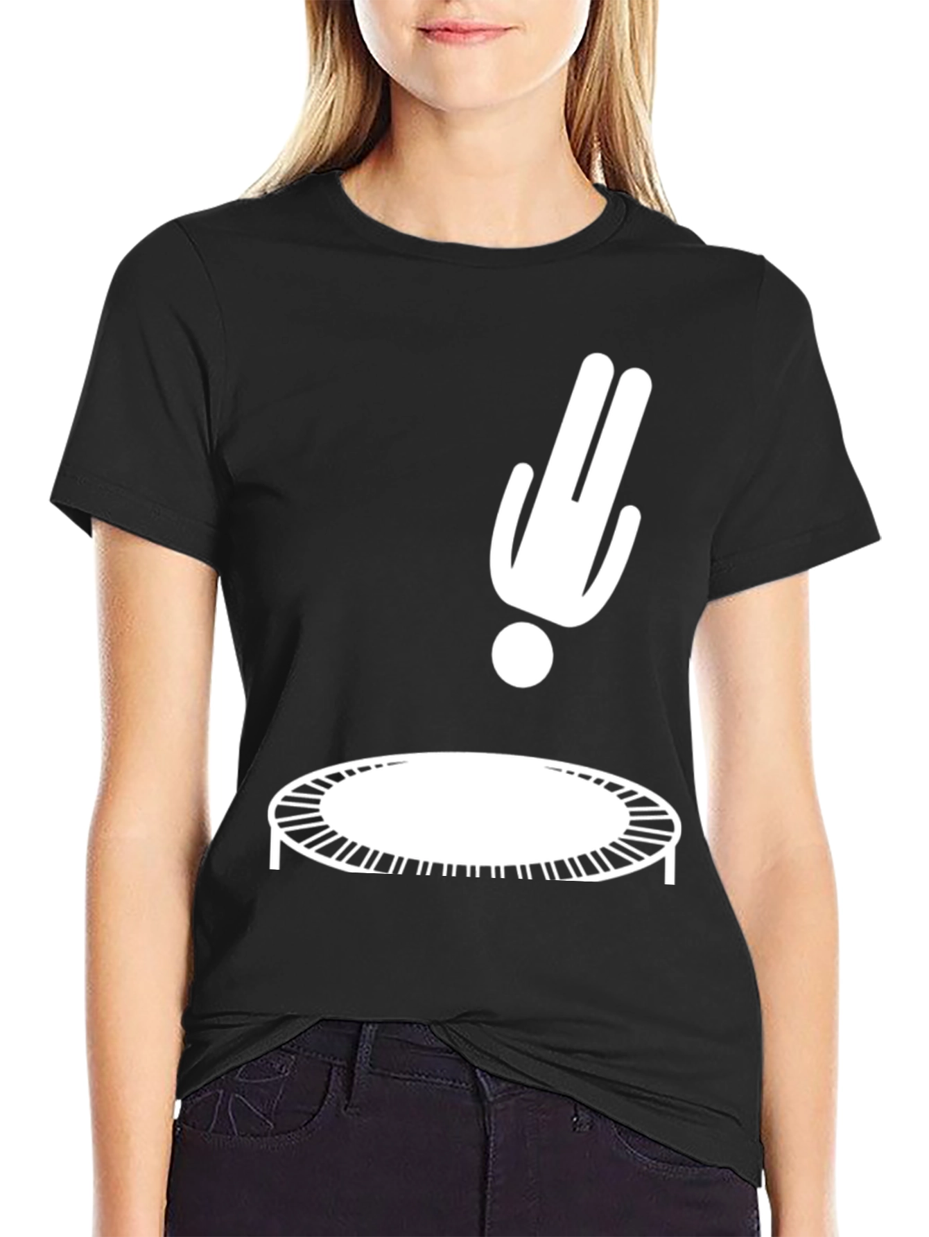 Trampoline T-Shirt: Funny Fall Design