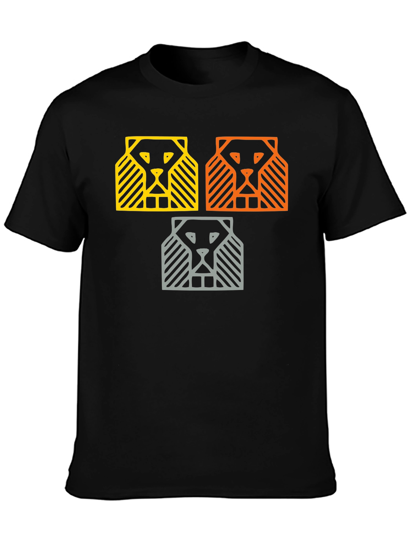 Abstract Lion Graphic Tee