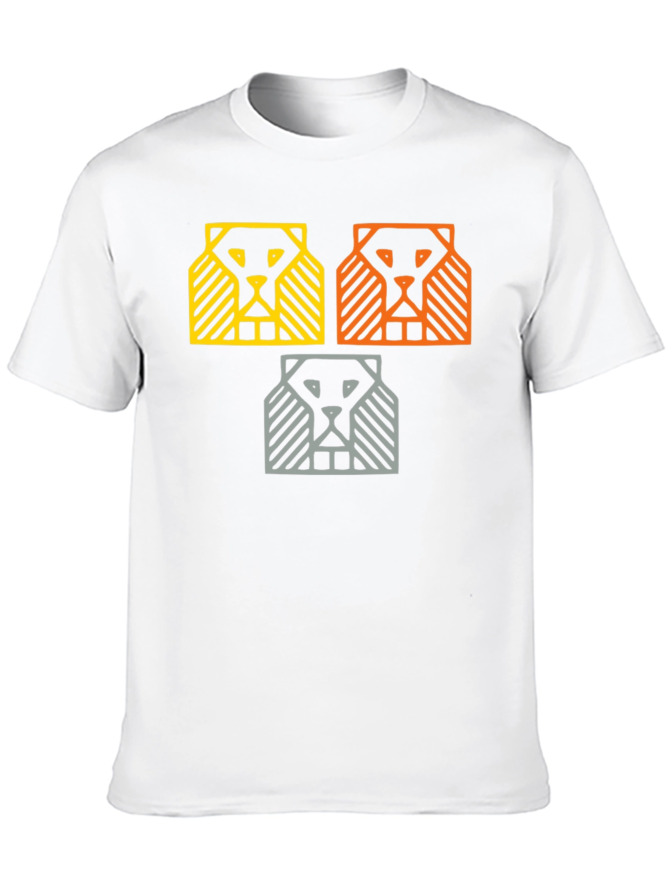 Abstract Lion Graphic Tee