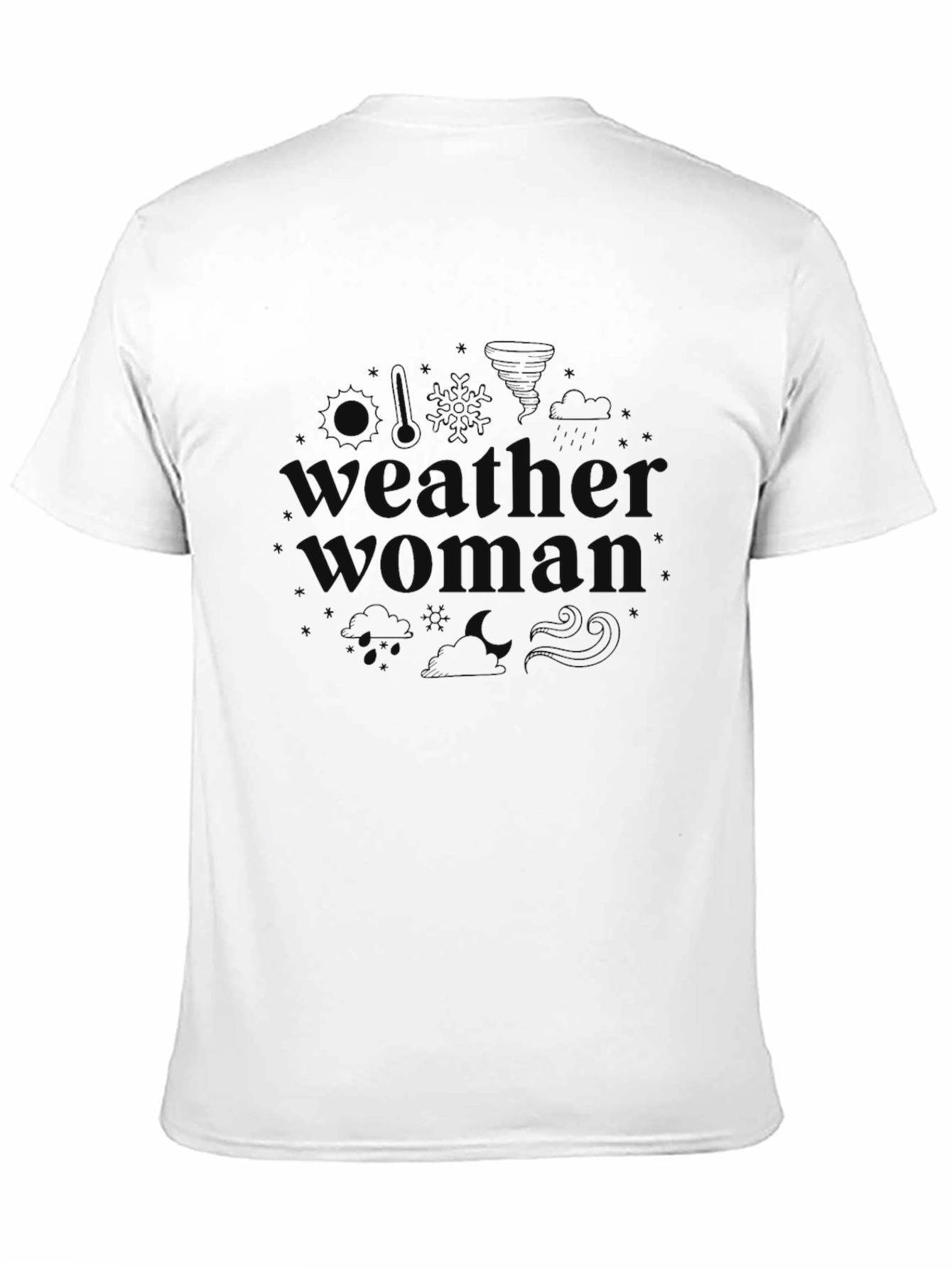 Weather Woman Graphic Tee - Black