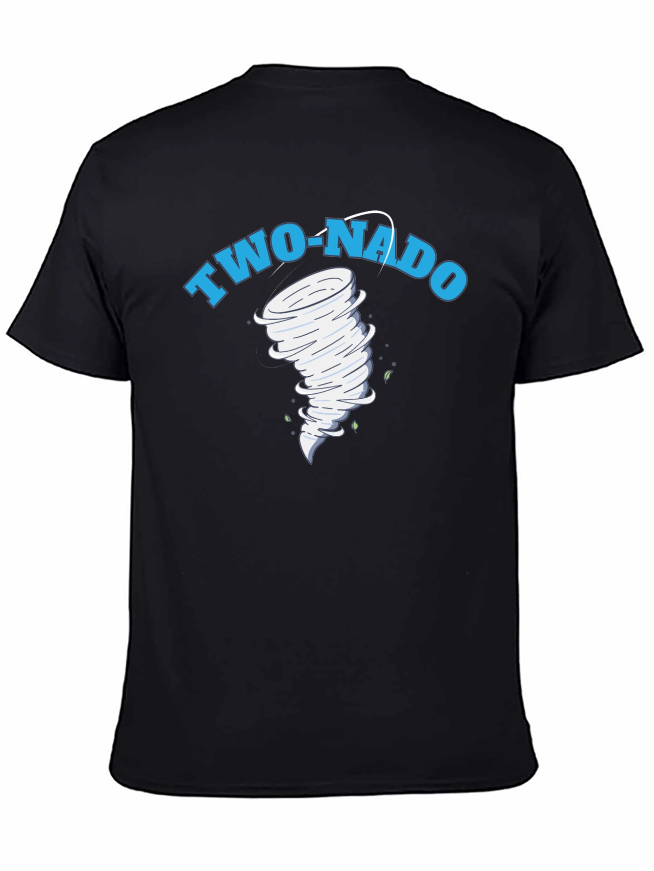 Two-Nado Graphic Print Black T-Shirt