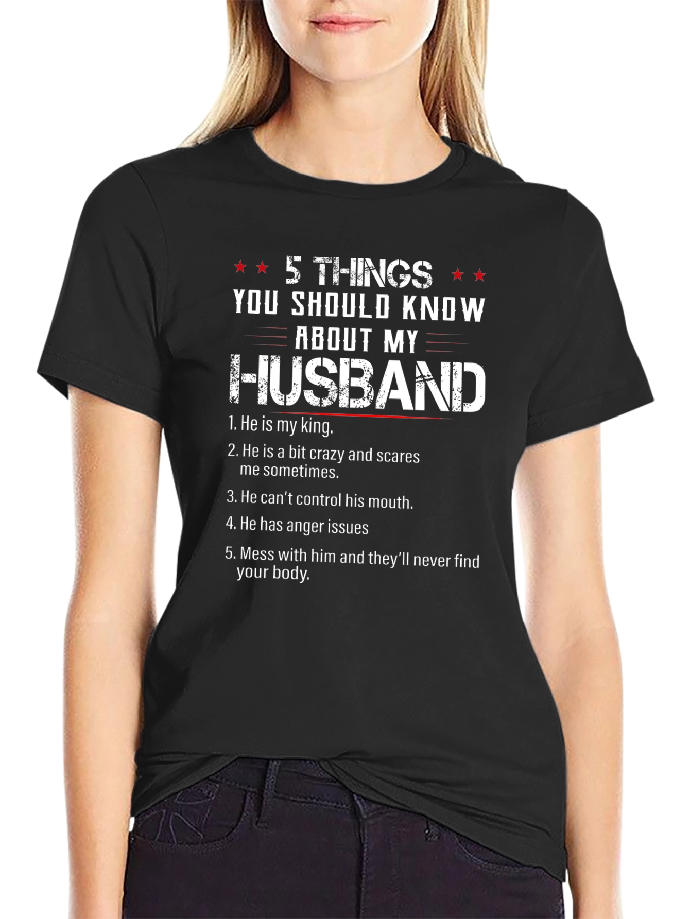 5 Things You Should Know About My Husband T-Shirt