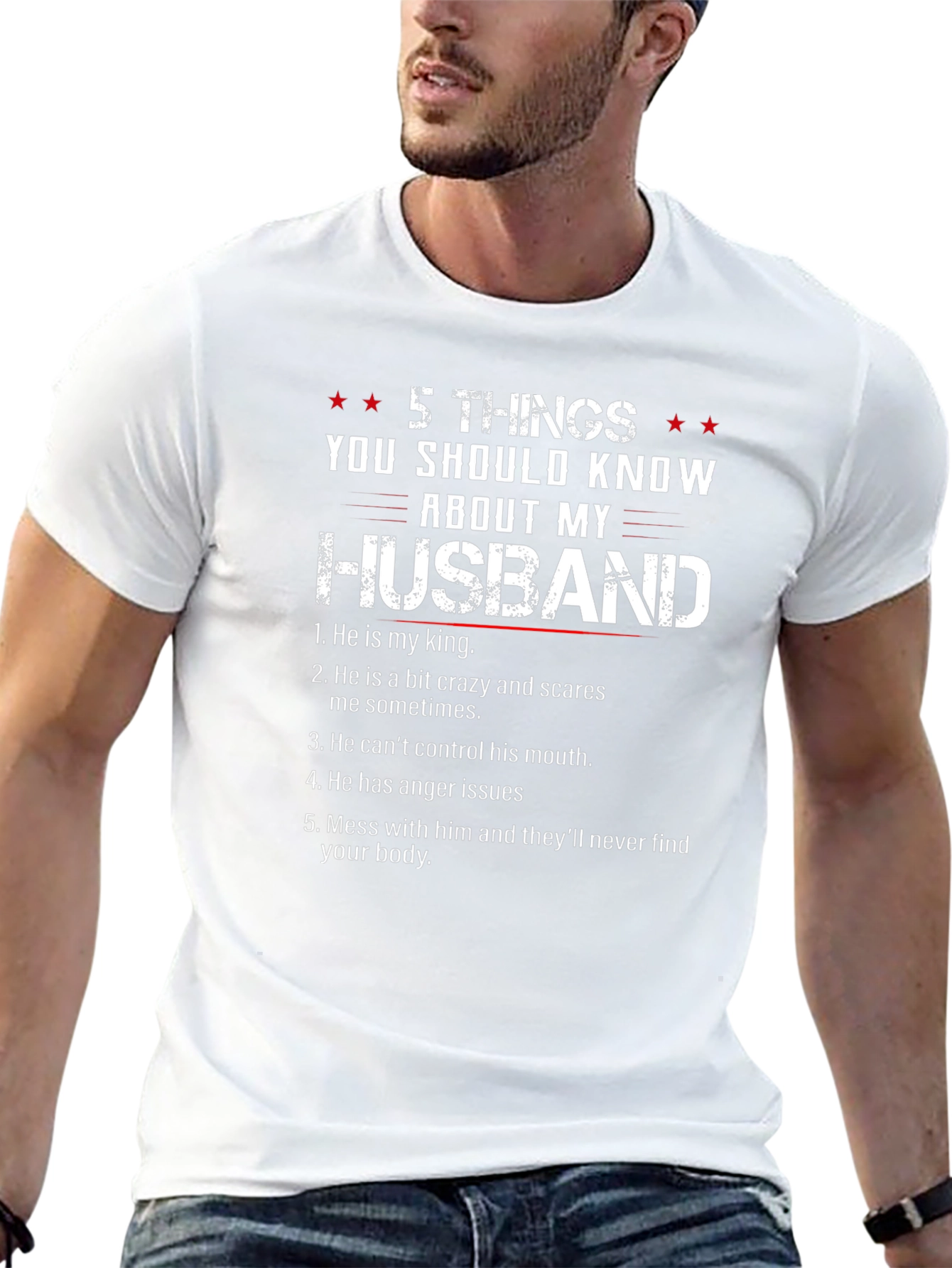 5 Things You Should Know About My Husband T-Shirt