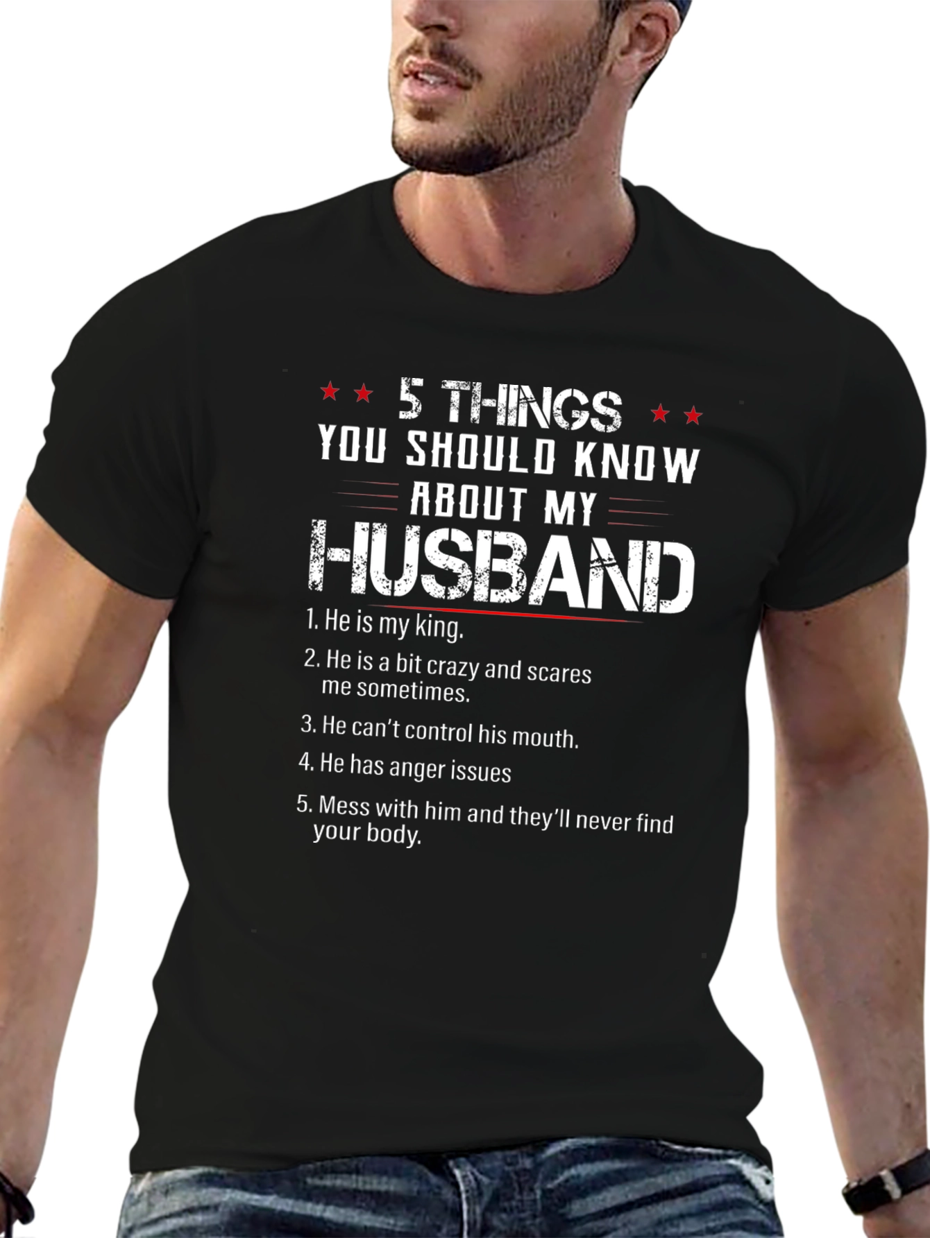 5 Things You Should Know About My Husband T-Shirt