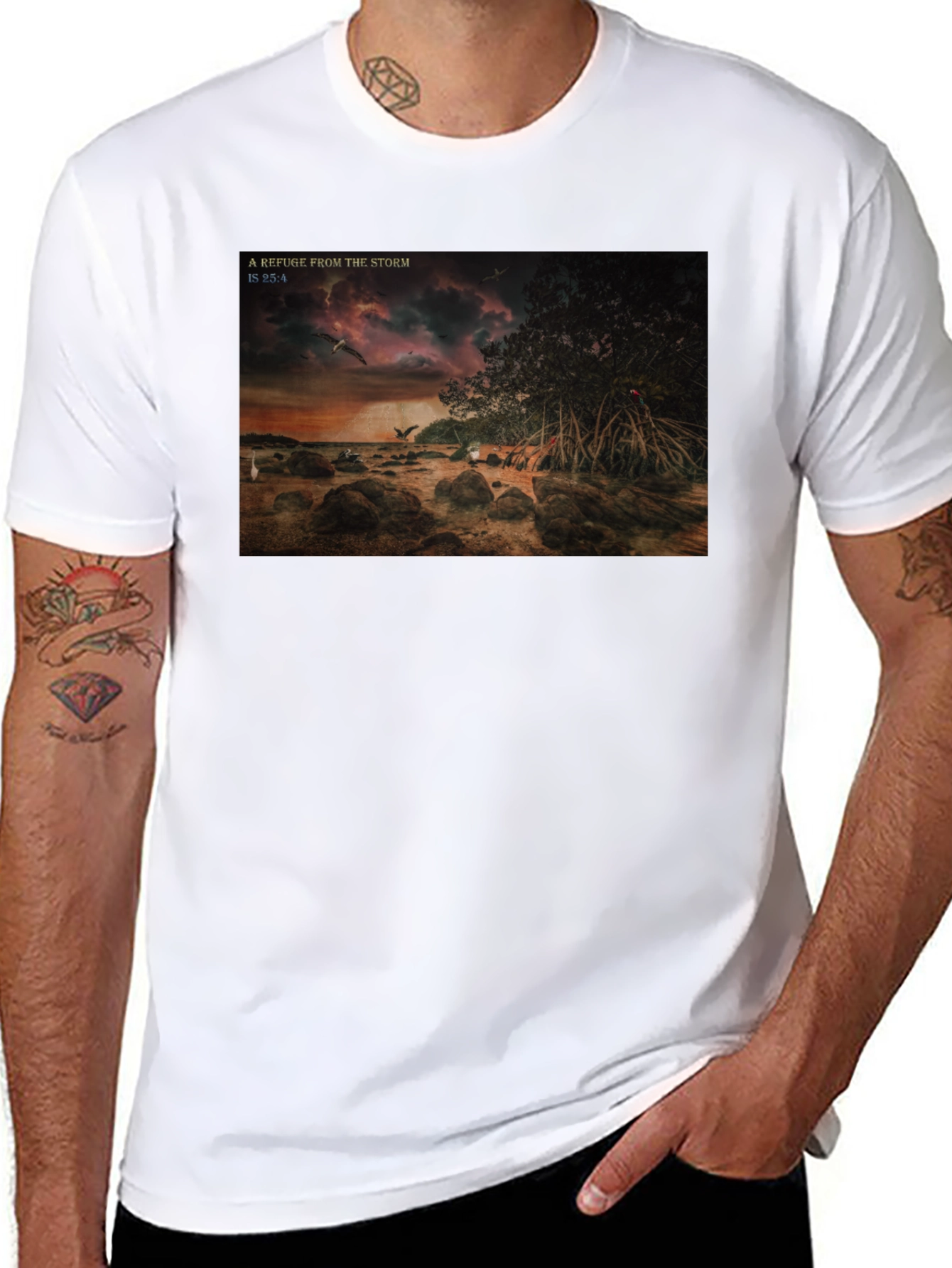 Refuge From The Storm Graphic T-Shirt