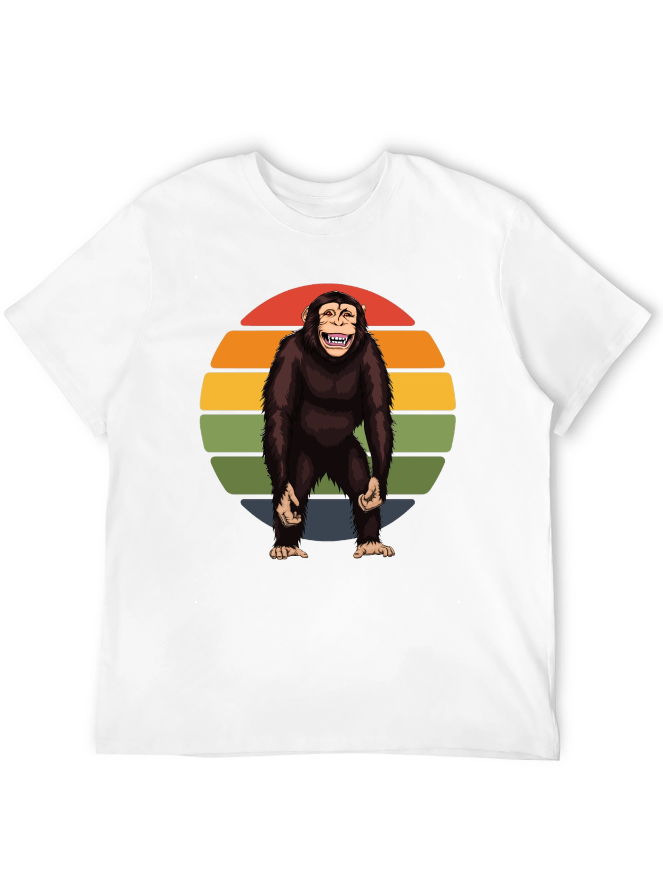 Retro Monkey Graphic Tee - Hilarious Ape Design