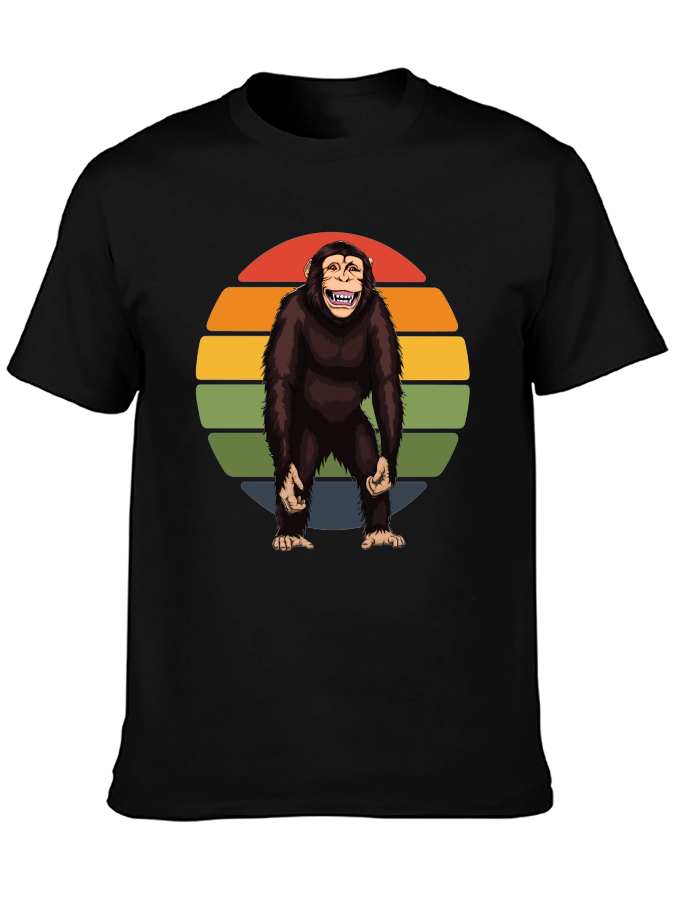 Retro Monkey Graphic Tee - Hilarious Ape Design
