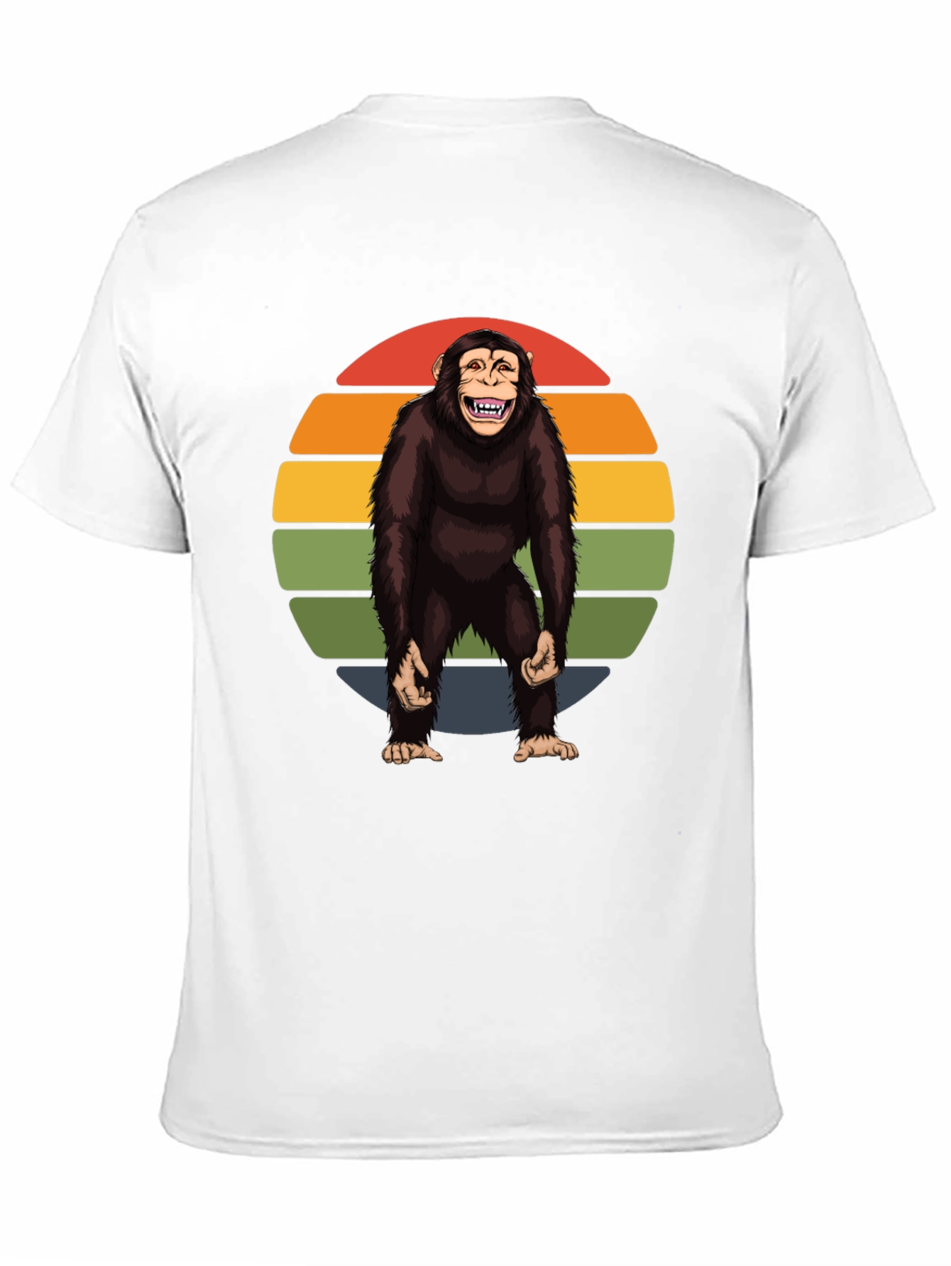 Retro Monkey Graphic Tee - Hilarious Ape Design