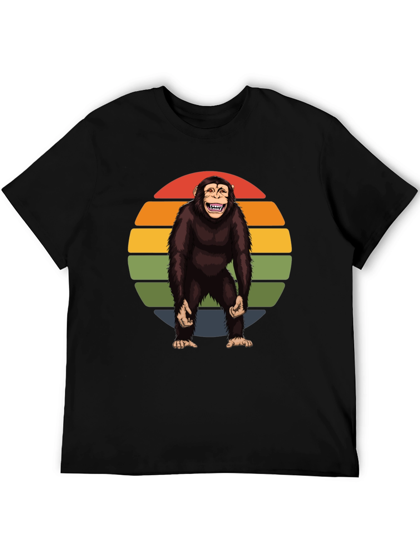 Retro Monkey Graphic Tee - Hilarious Ape Design
