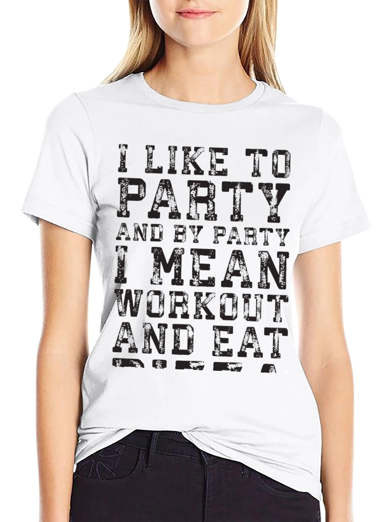 Workout & Eat Party T-Shirt - Fitness Apparel