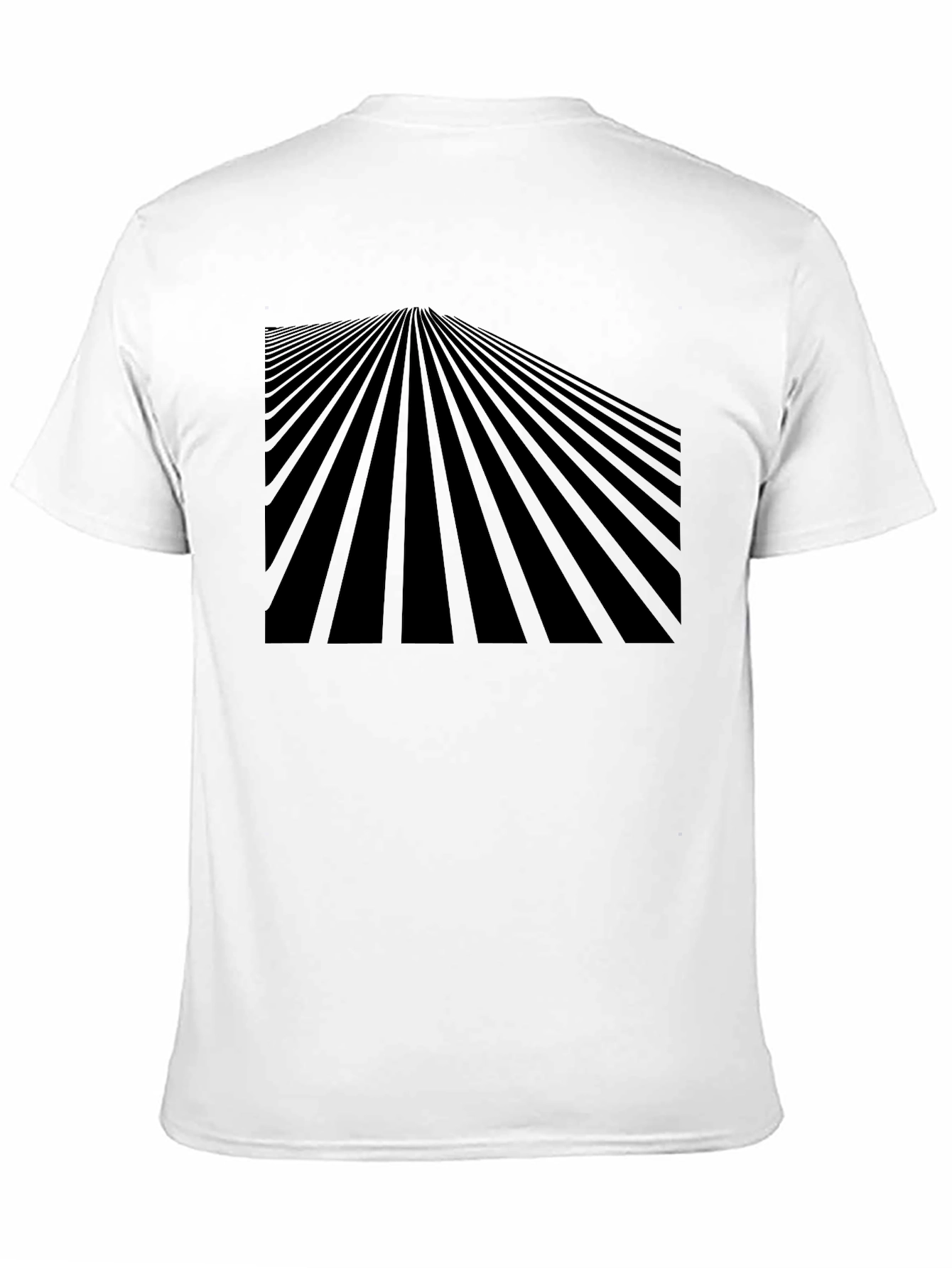 Abstract Perspective Black T-Shirt