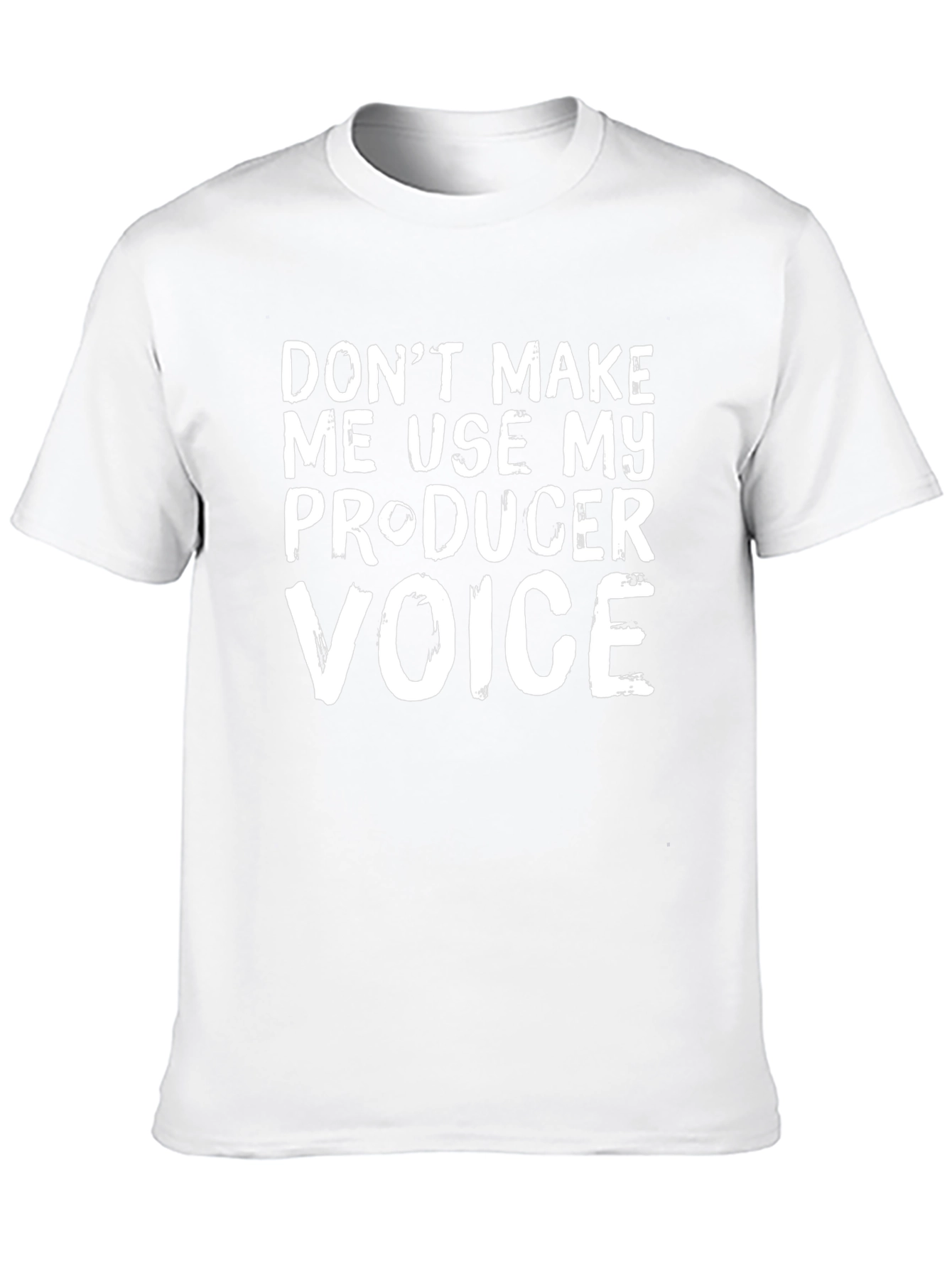Producer Voice Graphic Tee - Black Crew Neck T-Shirt