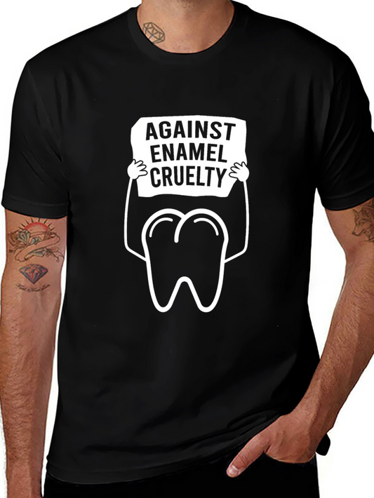 Against Enamel Cruelty Graphic T-Shirt