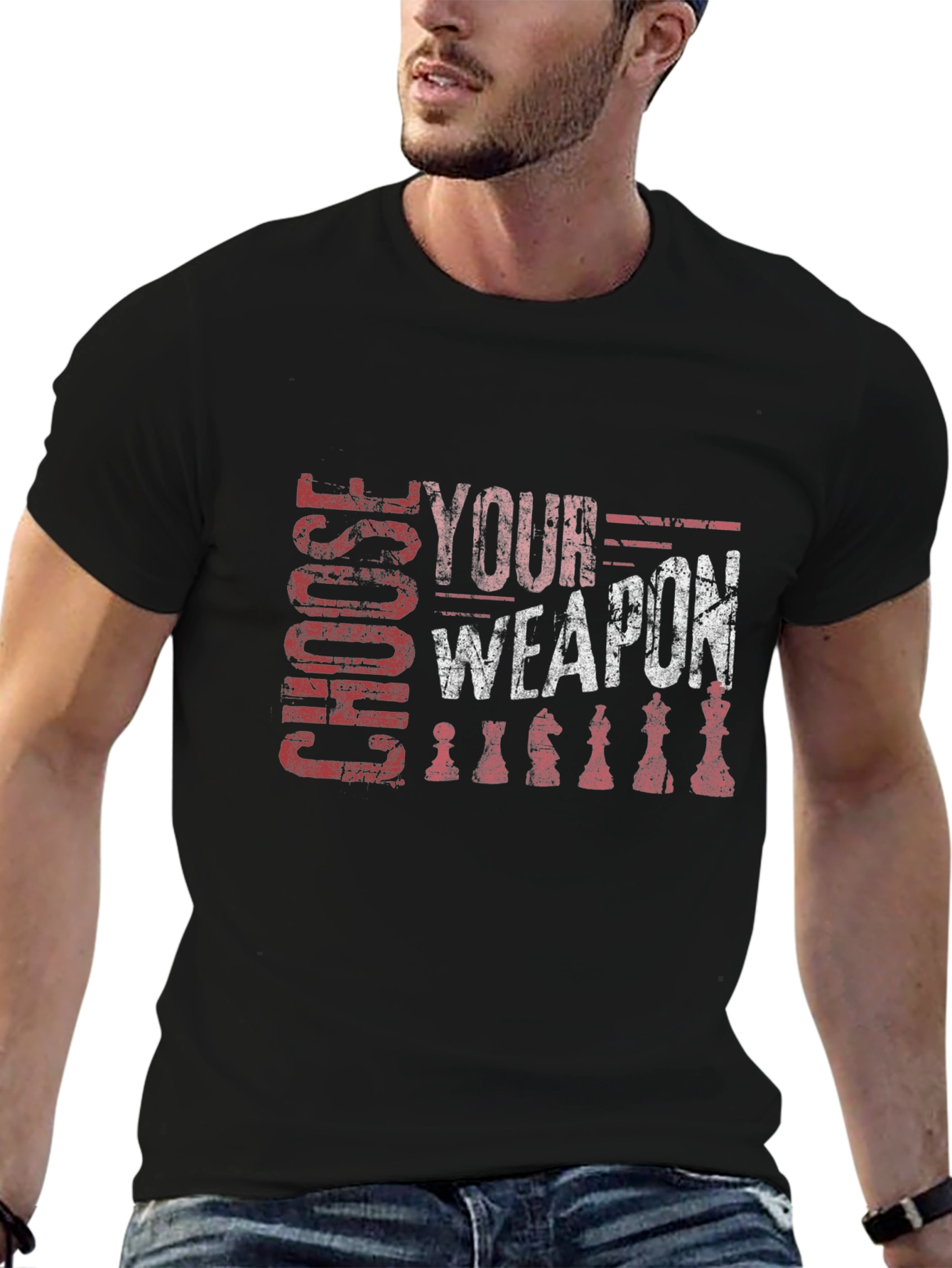 Choose Your Weapon Chess Graphic Tee
