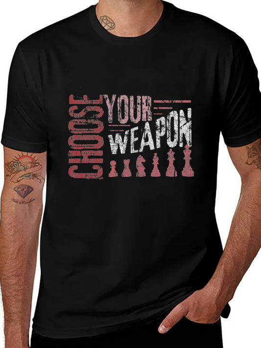 Choose Your Weapon Chess Graphic Tee
