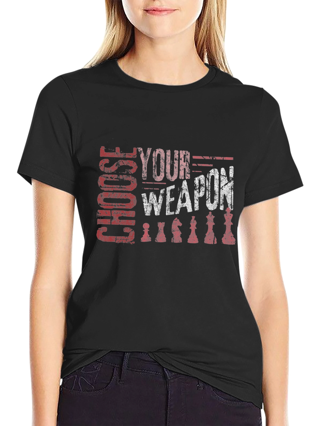 Choose Your Weapon Chess Graphic Tee