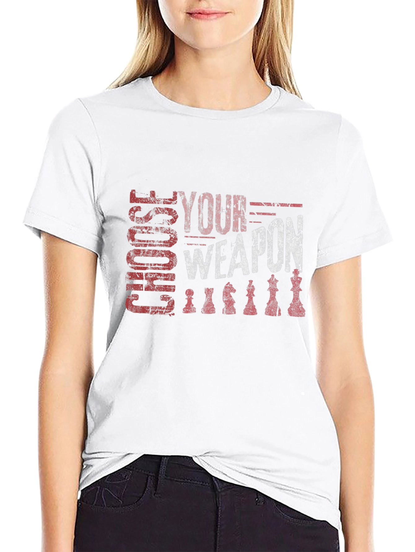 Choose Your Weapon Chess Graphic Tee