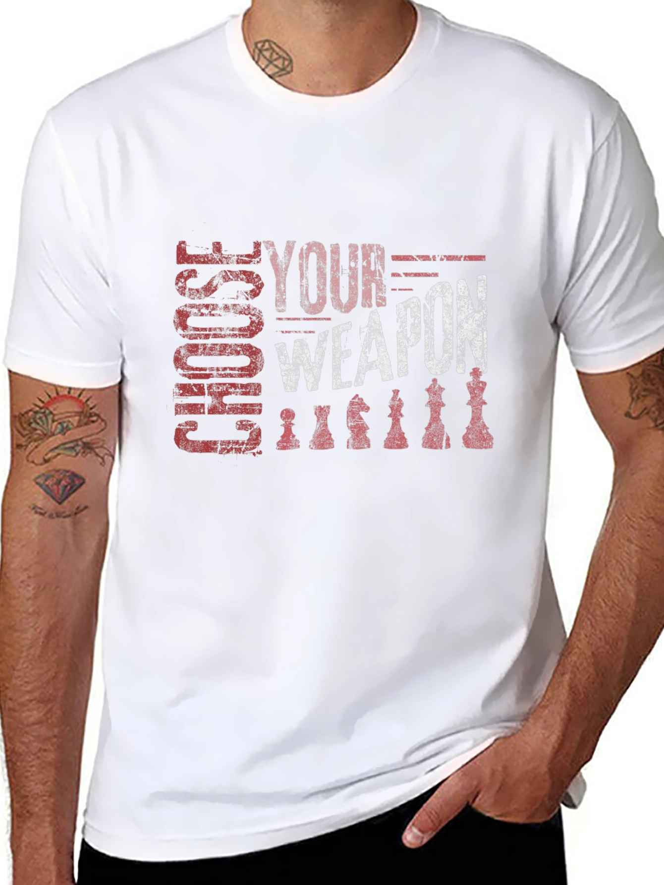 Choose Your Weapon Chess Graphic Tee