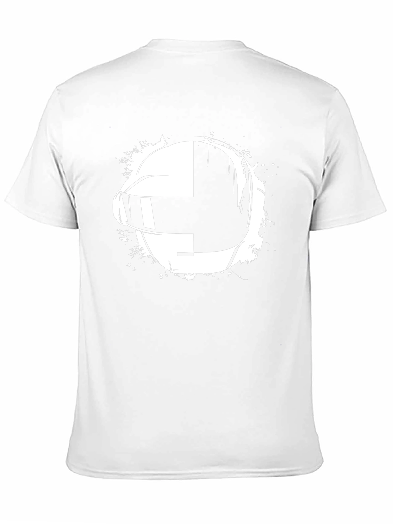 Daft Punk Helmet Graphic Black T-Shirt