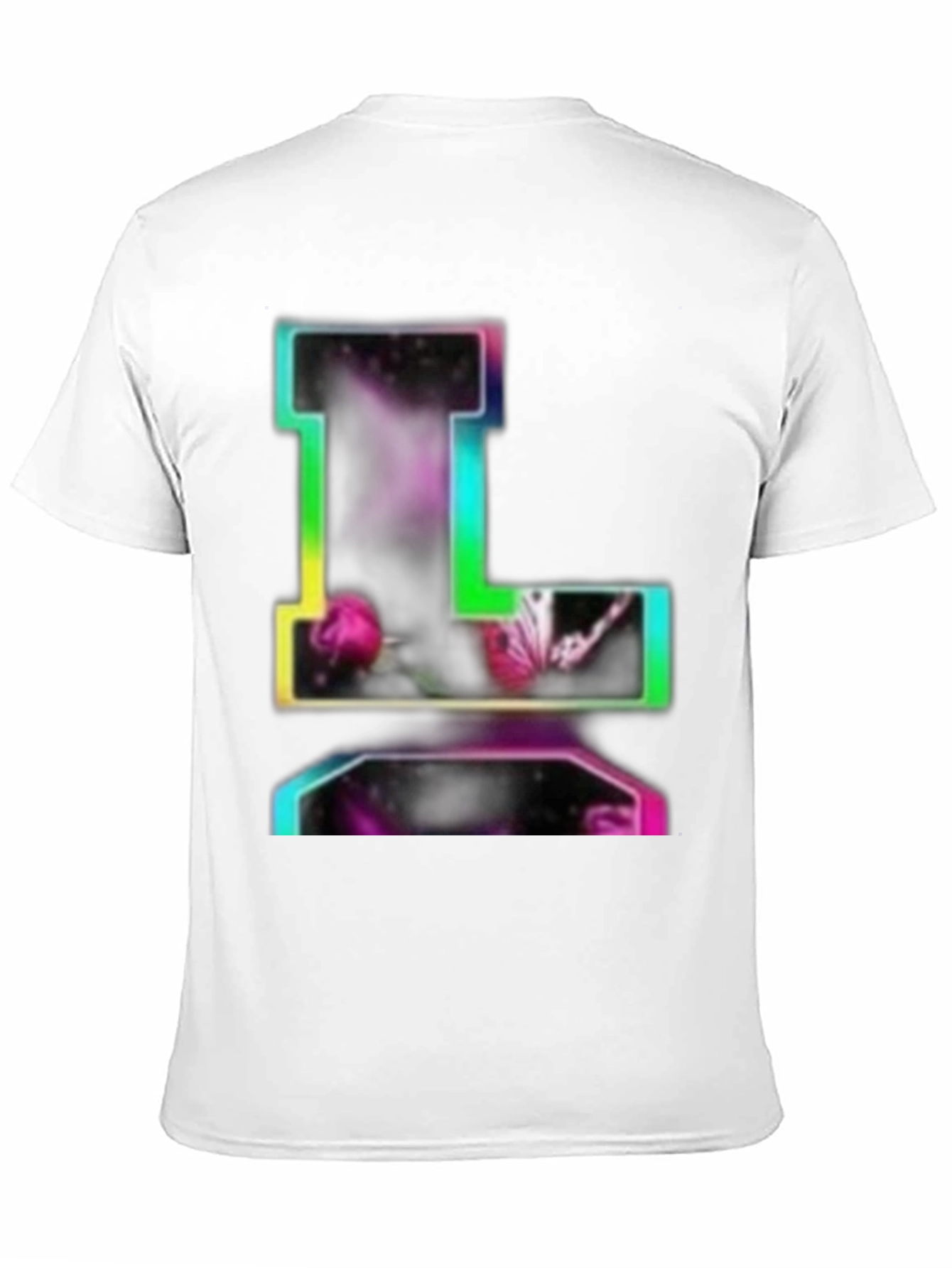 Rainbow Letter L Graphic T-Shirt