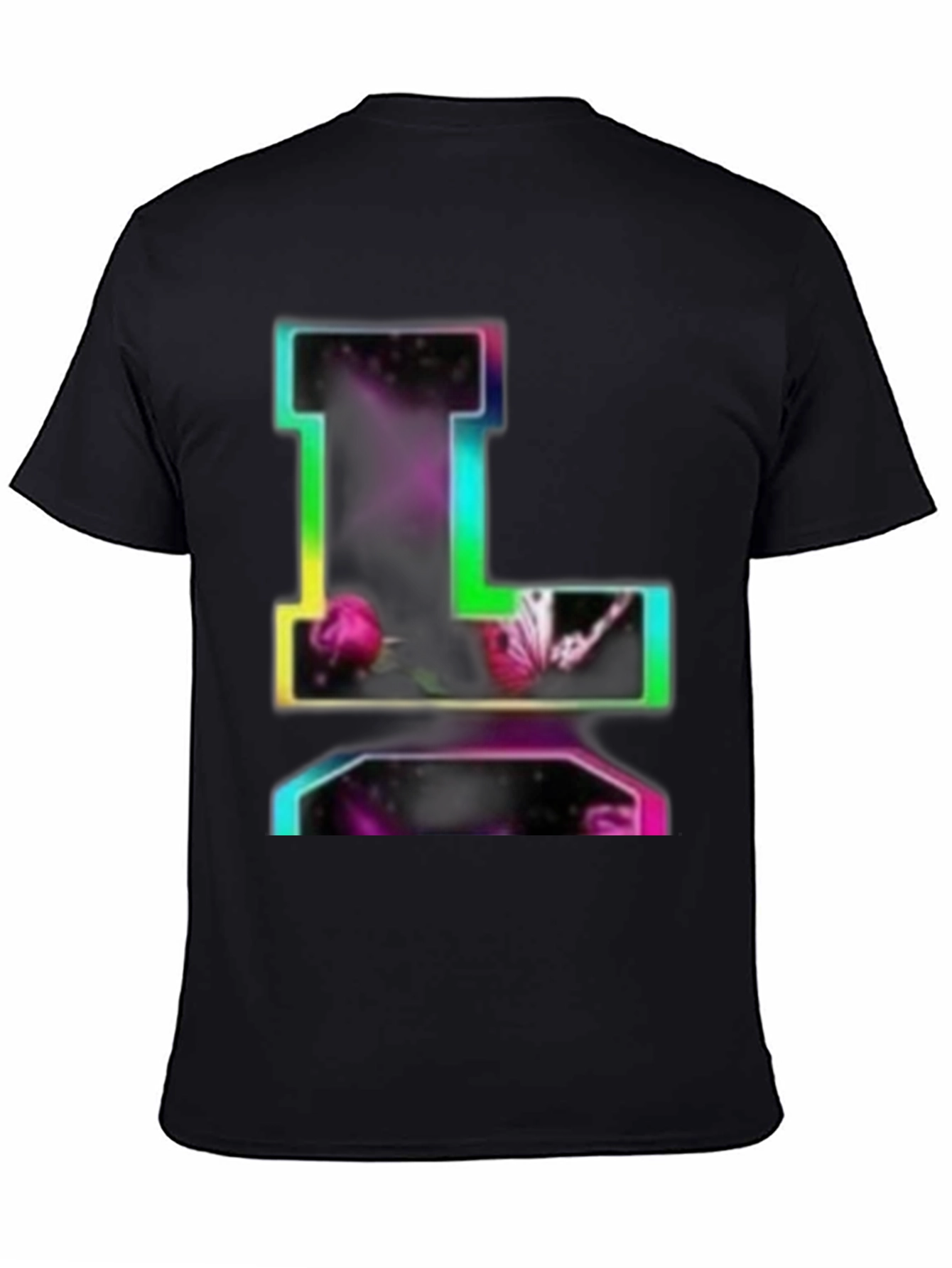 Rainbow Letter L Graphic T-Shirt