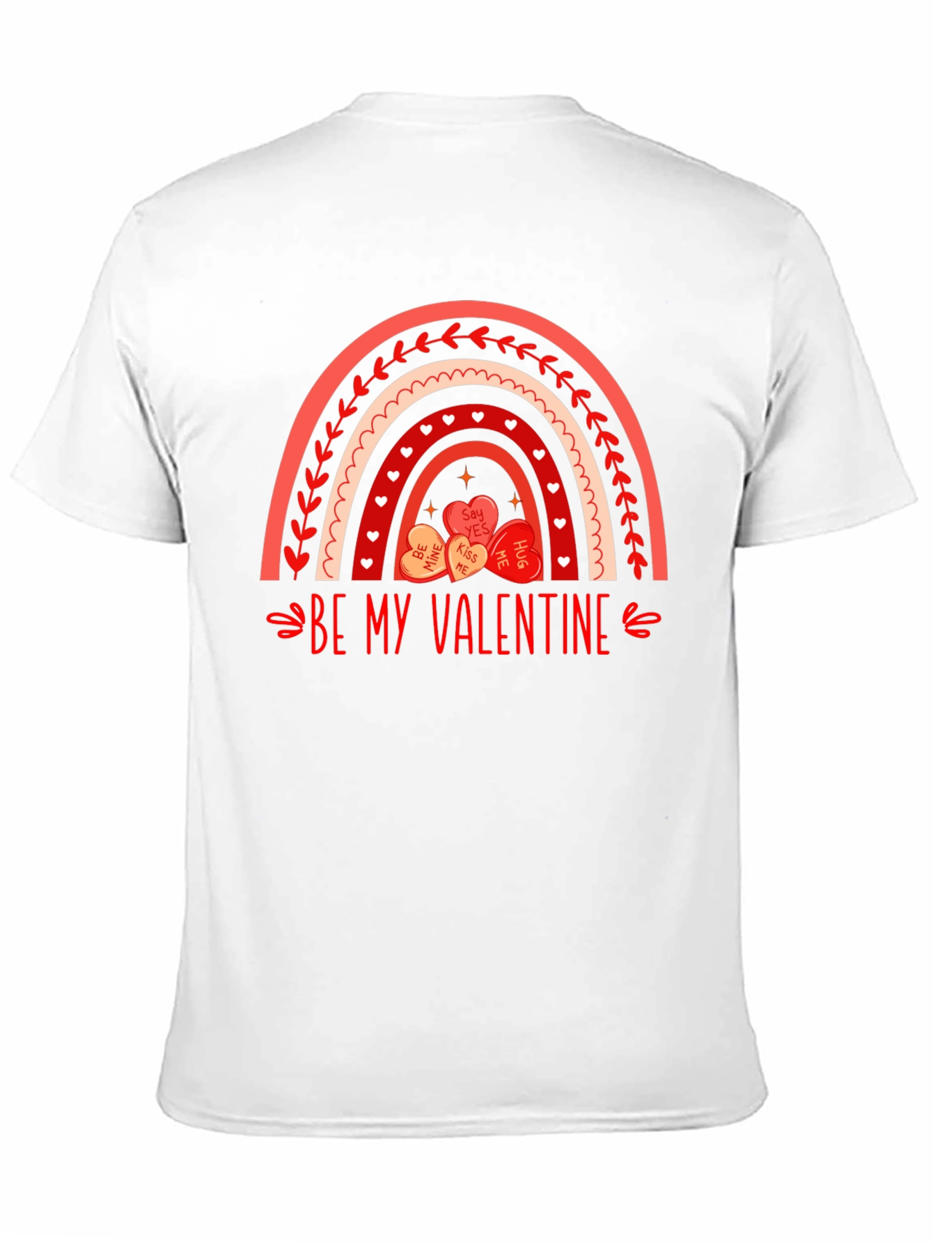 Be My Valentine Rainbow Heart T-Shirt