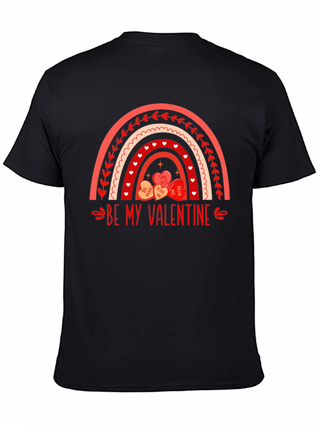 Be My Valentine Rainbow Heart T-Shirt