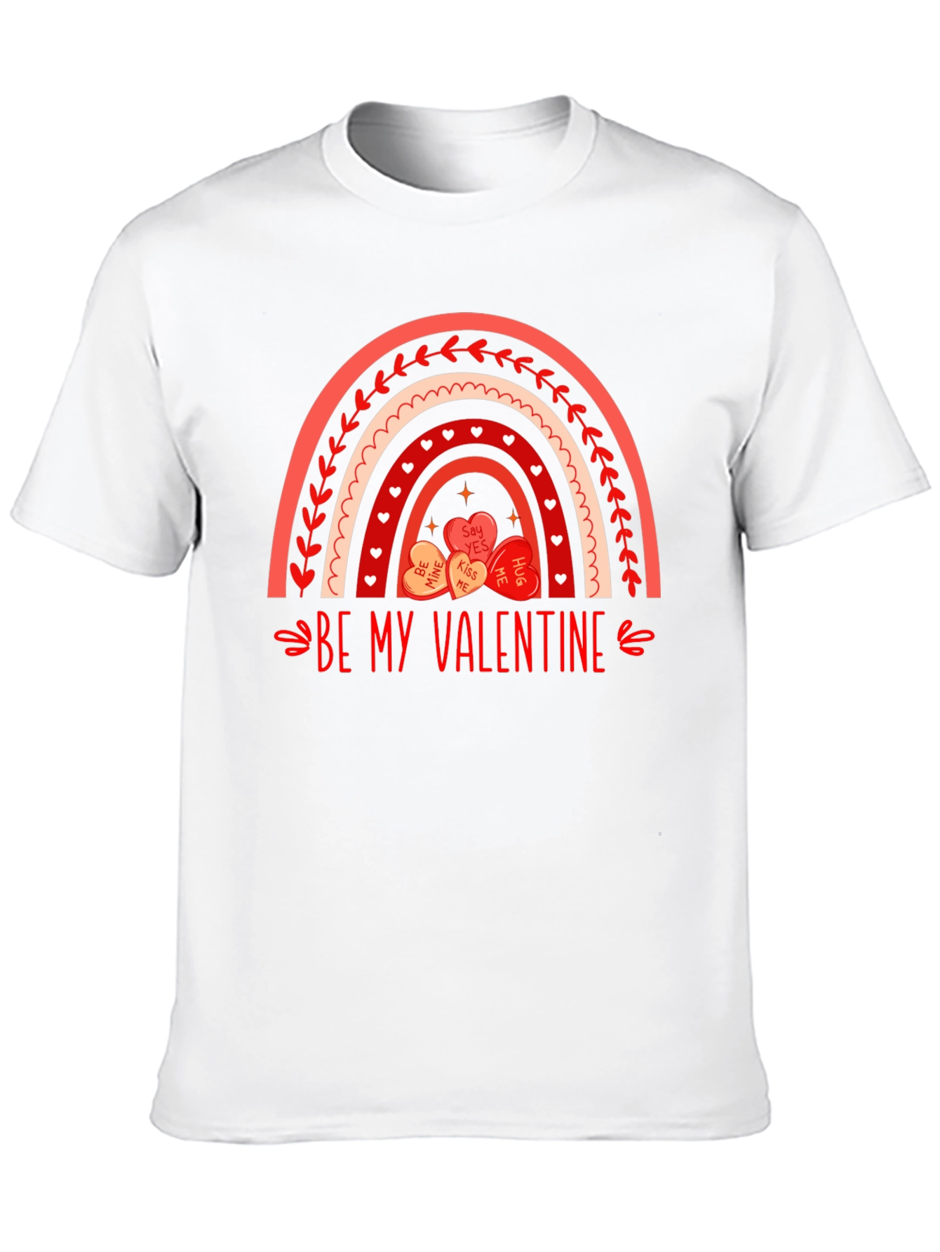 Be My Valentine Rainbow Heart T-Shirt
