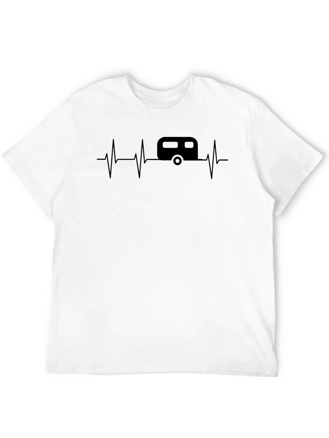 Camper Heartbeat Graphic Tee - Travel Lover
