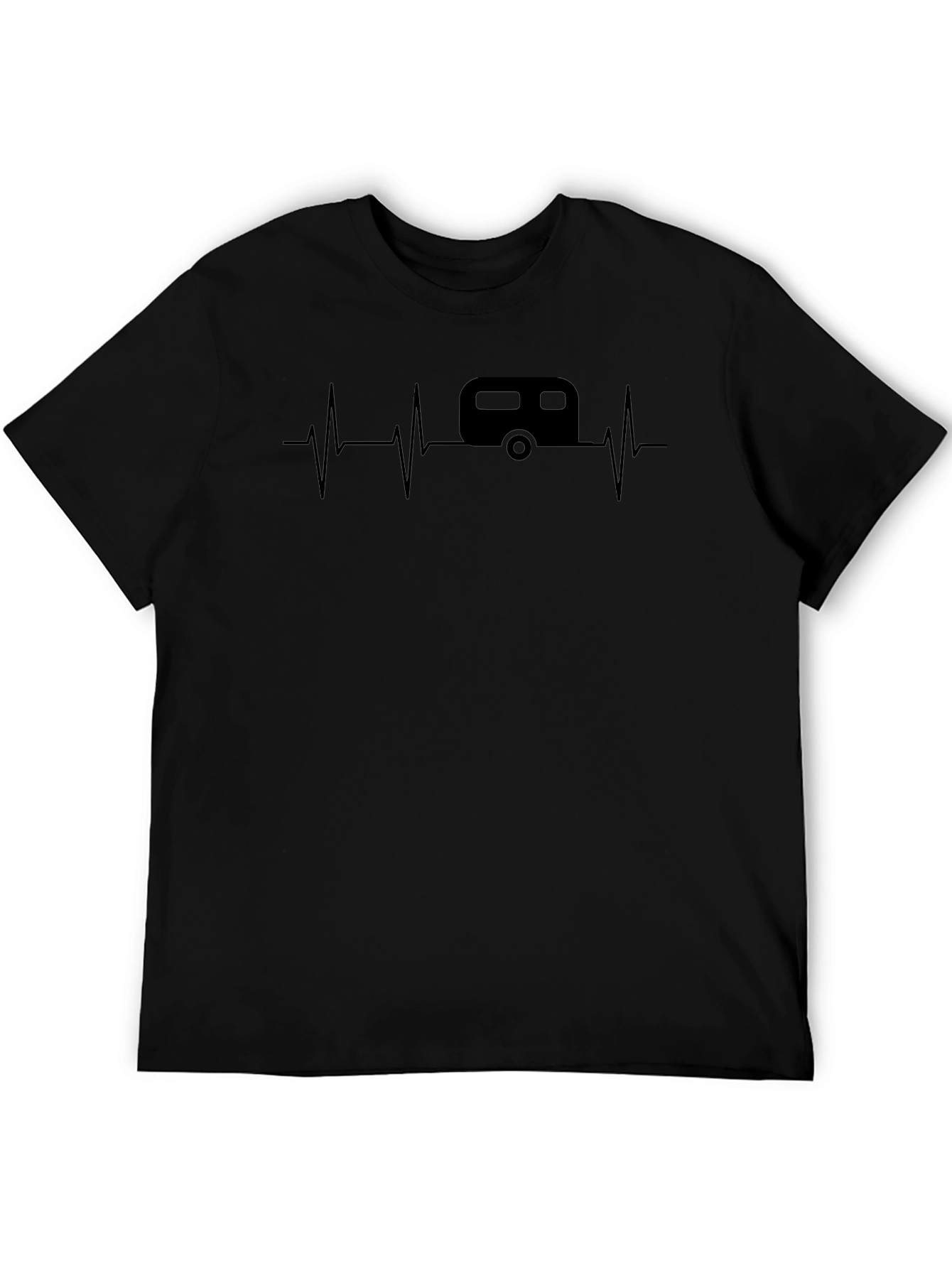 Camper Heartbeat Graphic Tee - Travel Lover