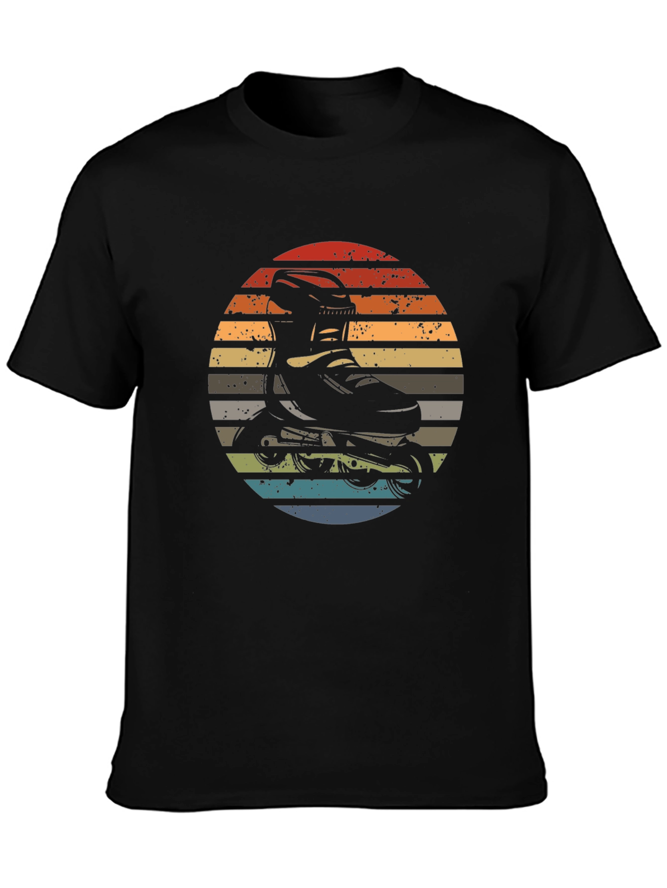Retro Inline Skate Sunset T-Shirt